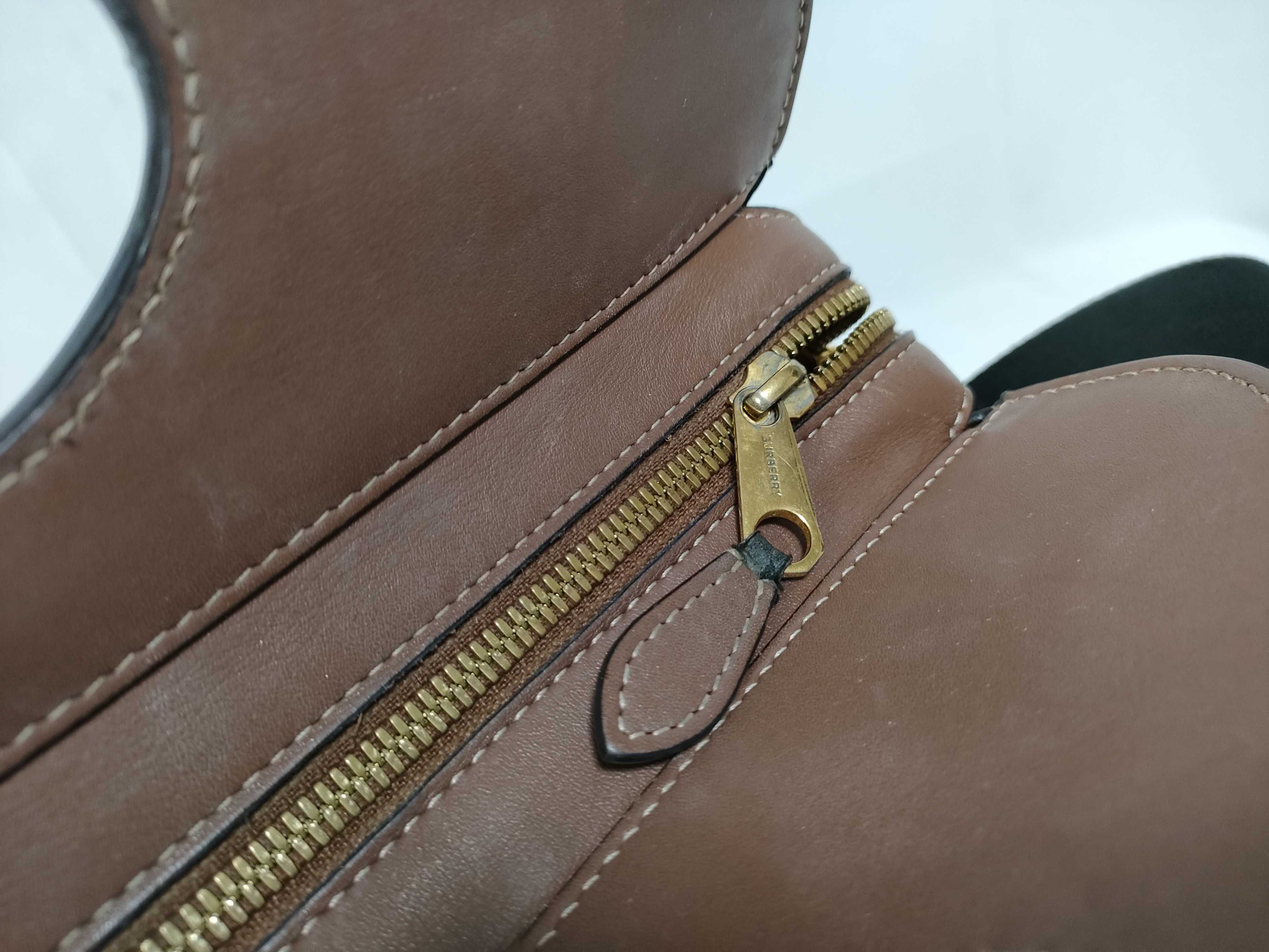 2-way bag with long strap, leather, brown handbag — view 14
