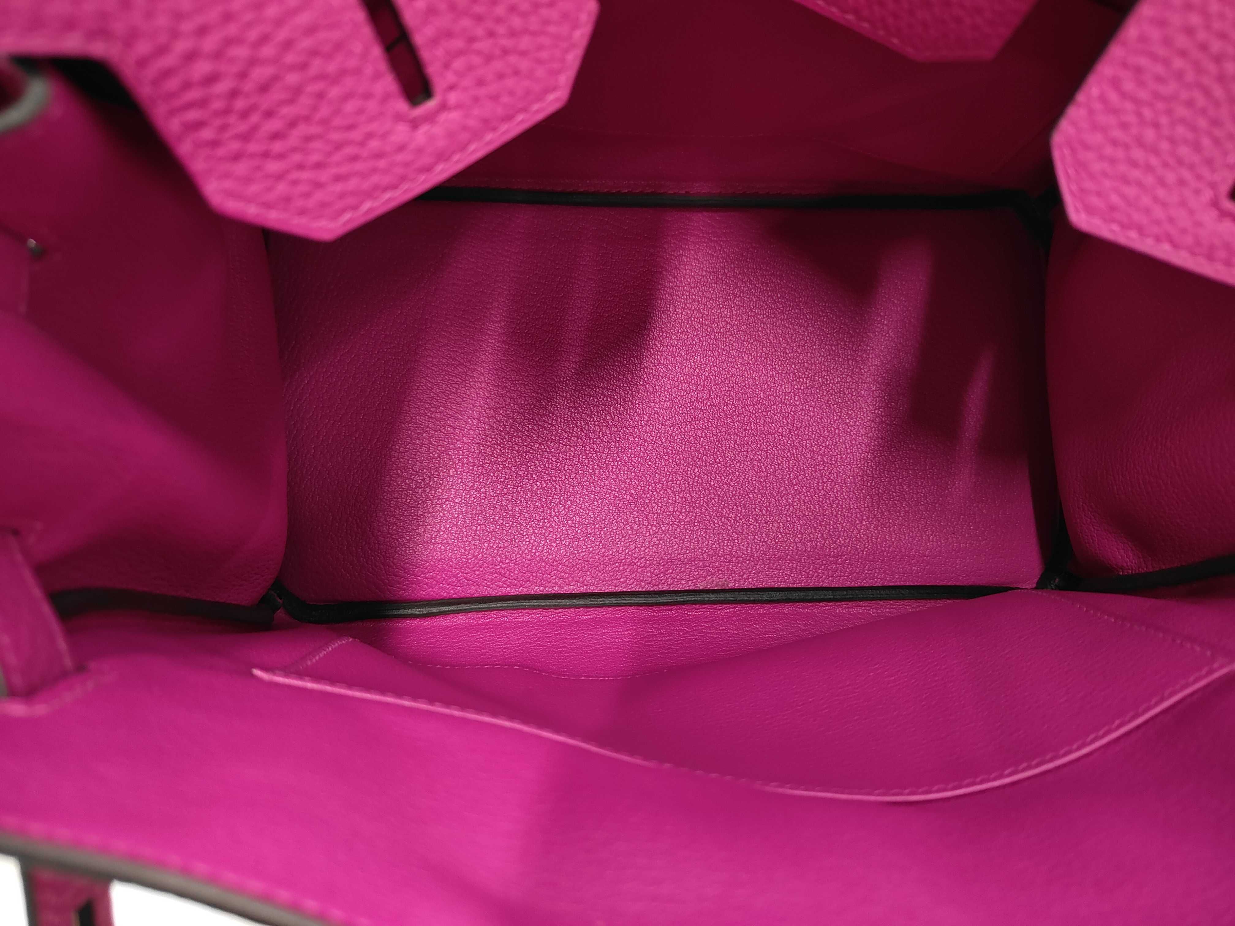 Birkin 30 Rose Purple Togo Leather Silver Hardware D Stamp Handbag — view 8