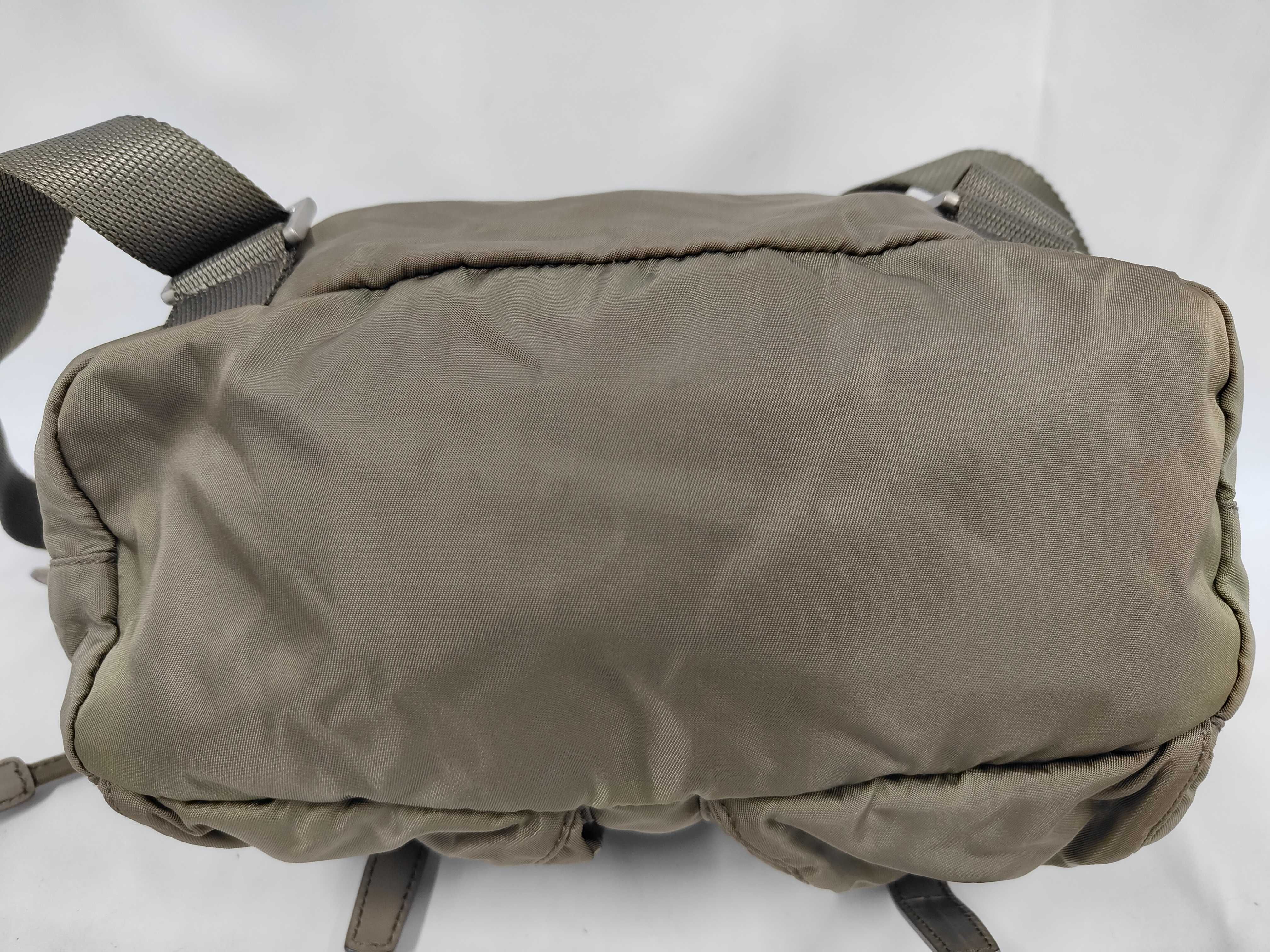 nylon backpack, khaki. — view 4
