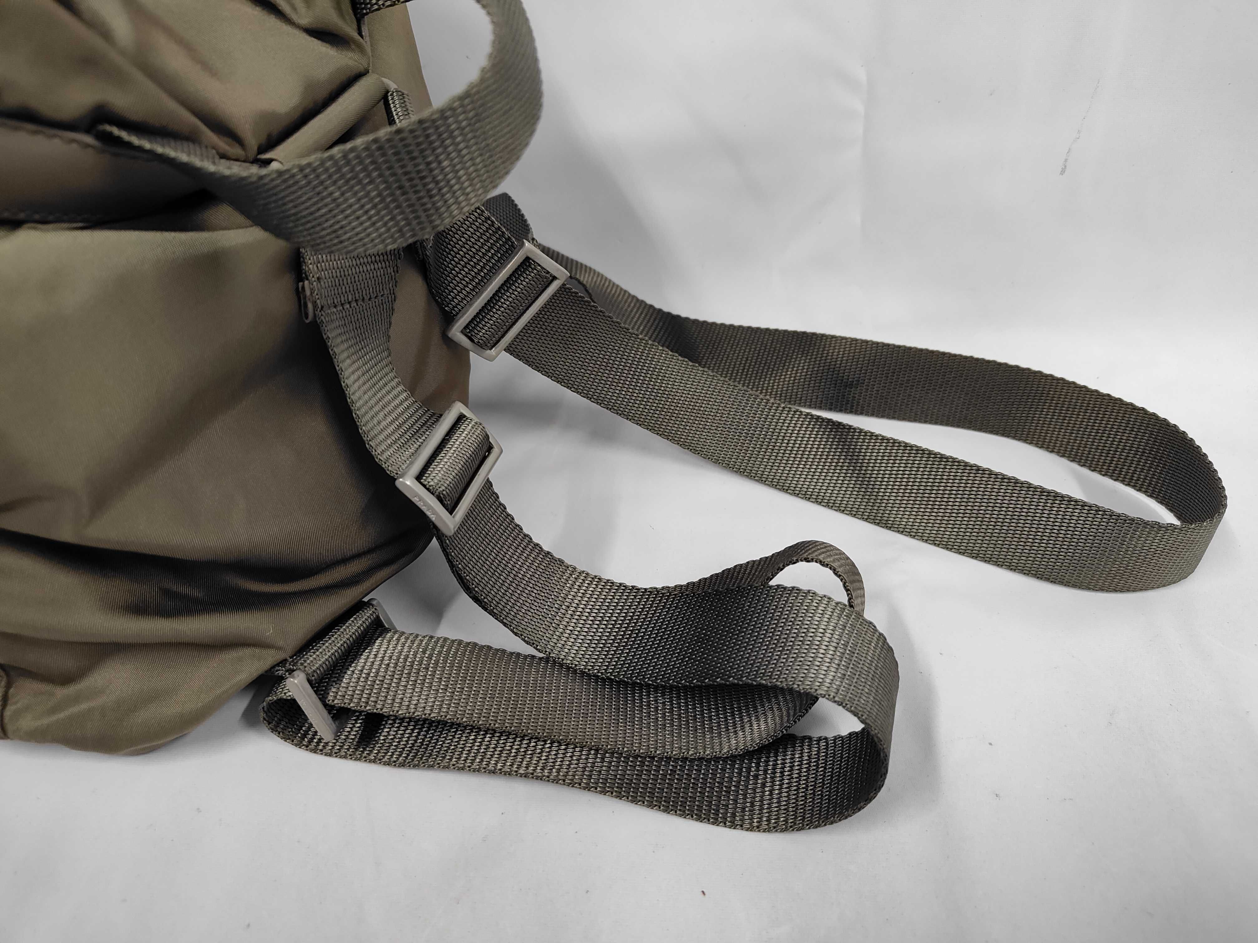 nylon backpack, khaki. — view 5