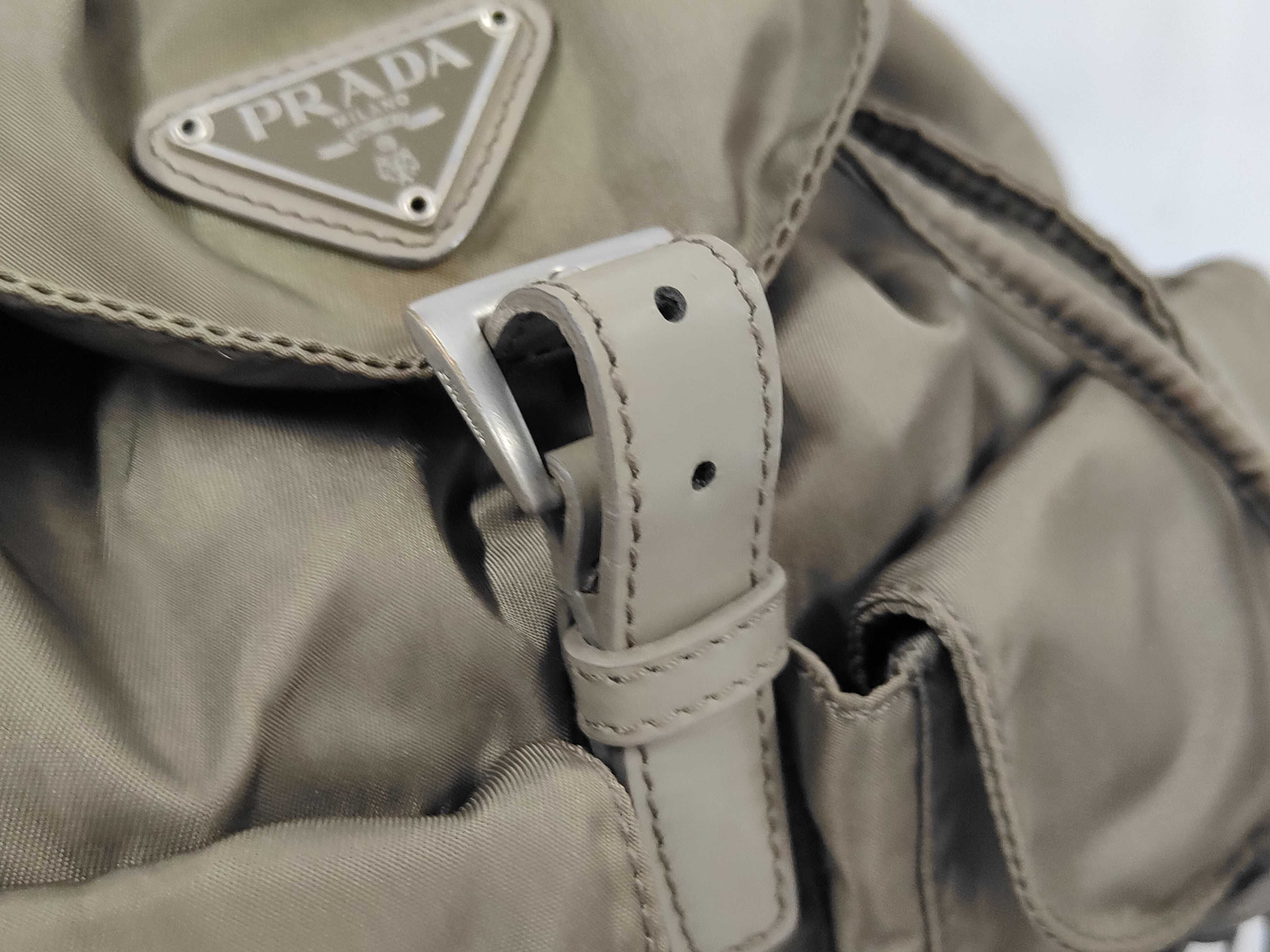 nylon backpack, khaki. — view 7