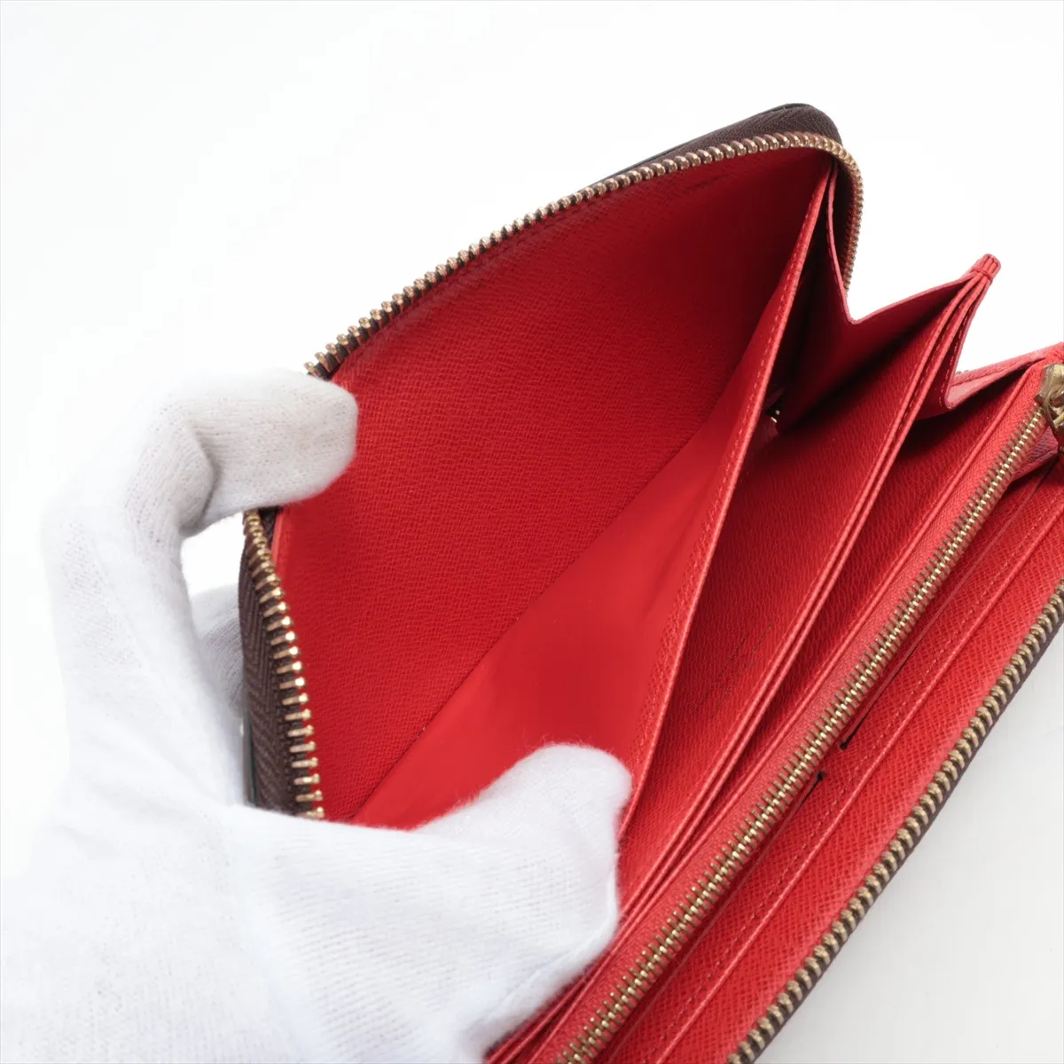 Monogram Zippy Wallet M41896 Coquelicot Round Zip Wallet (RFID detected) — view 4