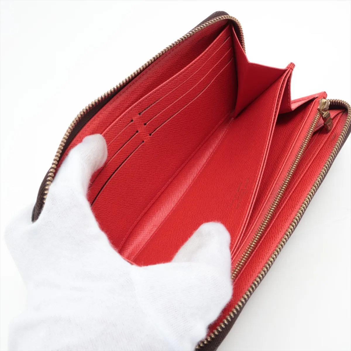 Monogram Zippy Wallet M41896 Coquelicot Round Zip Wallet (RFID detected) — view 5