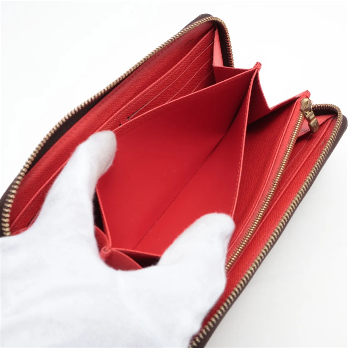Monogram Zippy Wallet M41896 Coquelicot Round Zip Wallet (RFID detected) — view 6