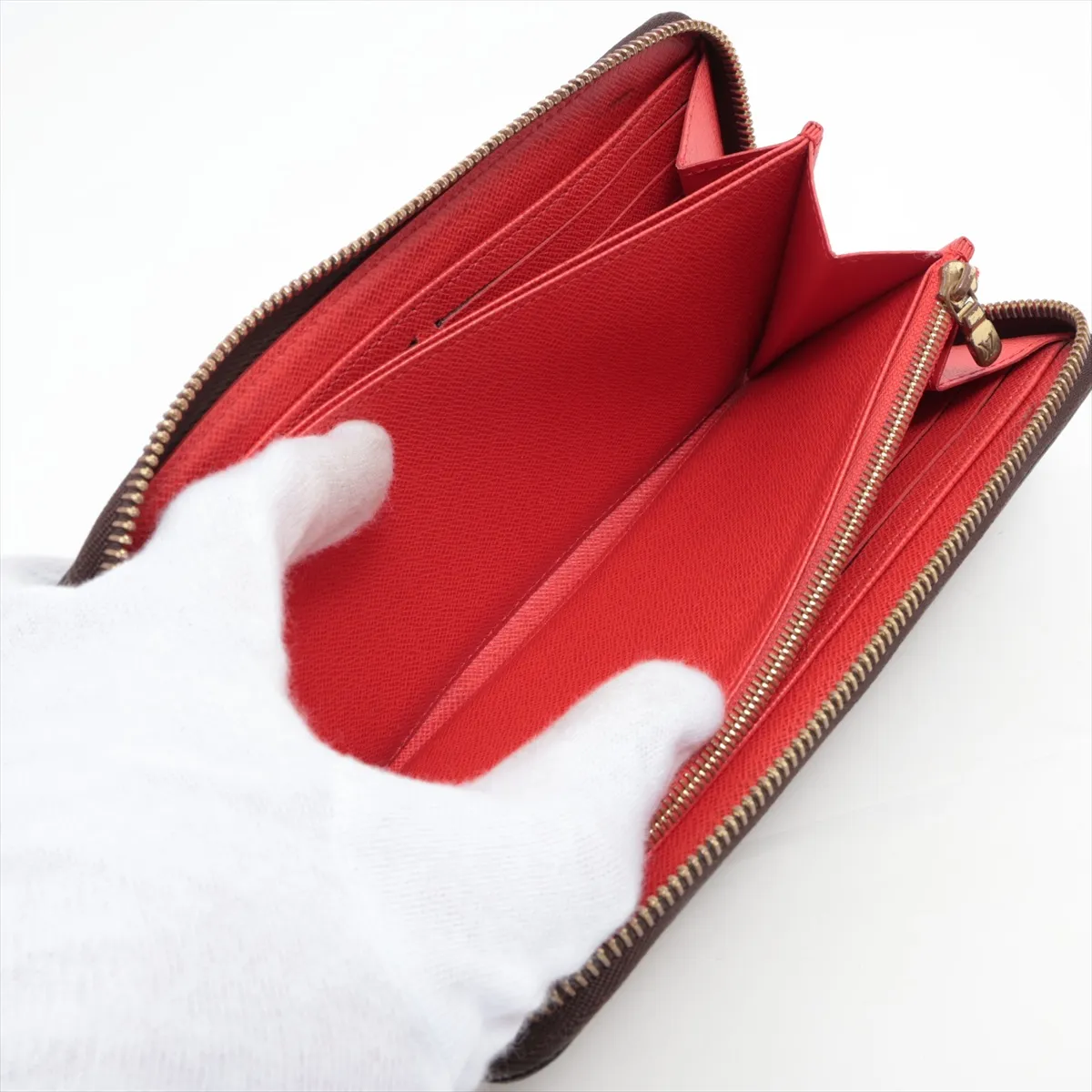 Monogram Zippy Wallet M41896 Coquelicot Round Zip Wallet (RFID detected) — view 7