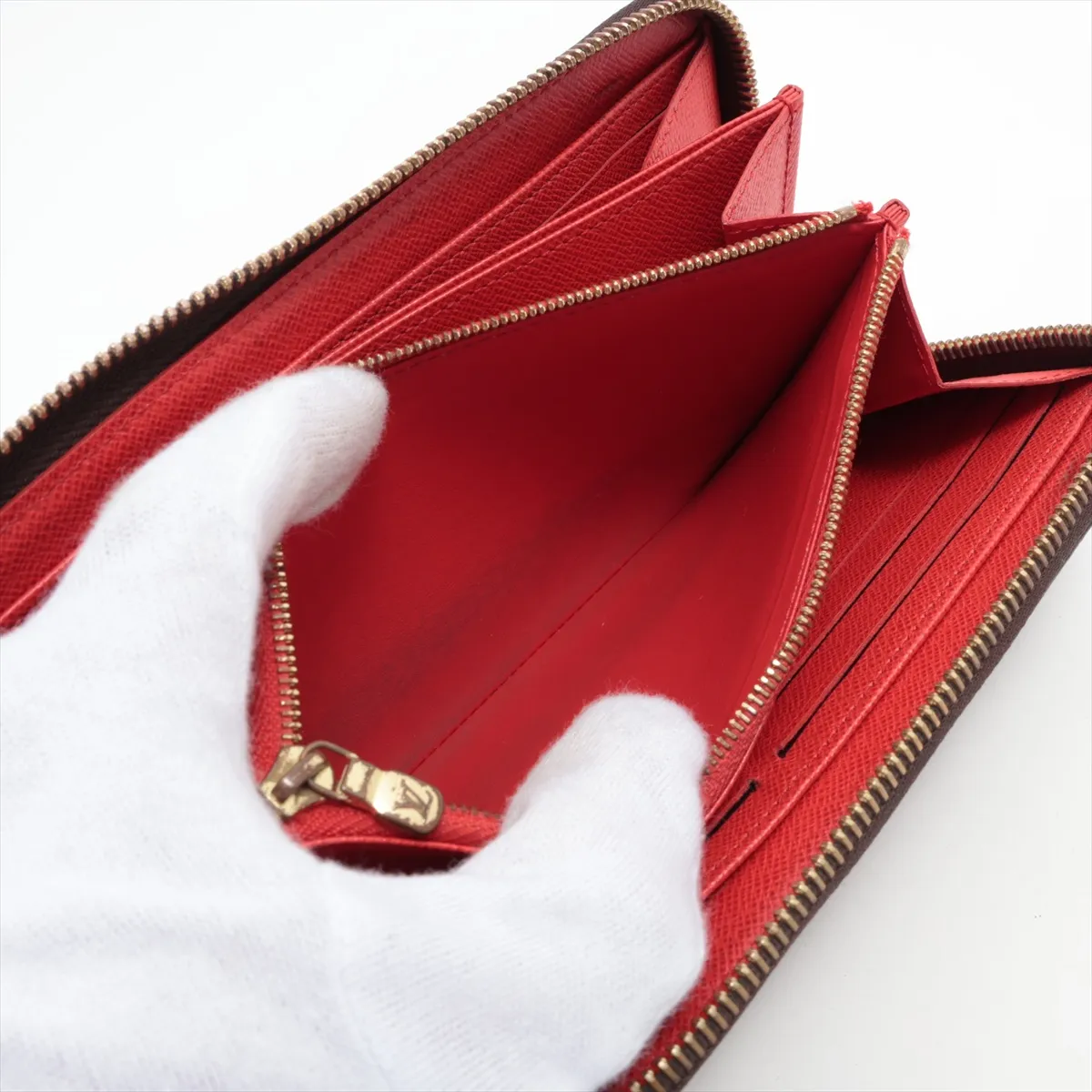 Monogram Zippy Wallet M41896 Coquelicot Round Zip Wallet (RFID detected) — view 10