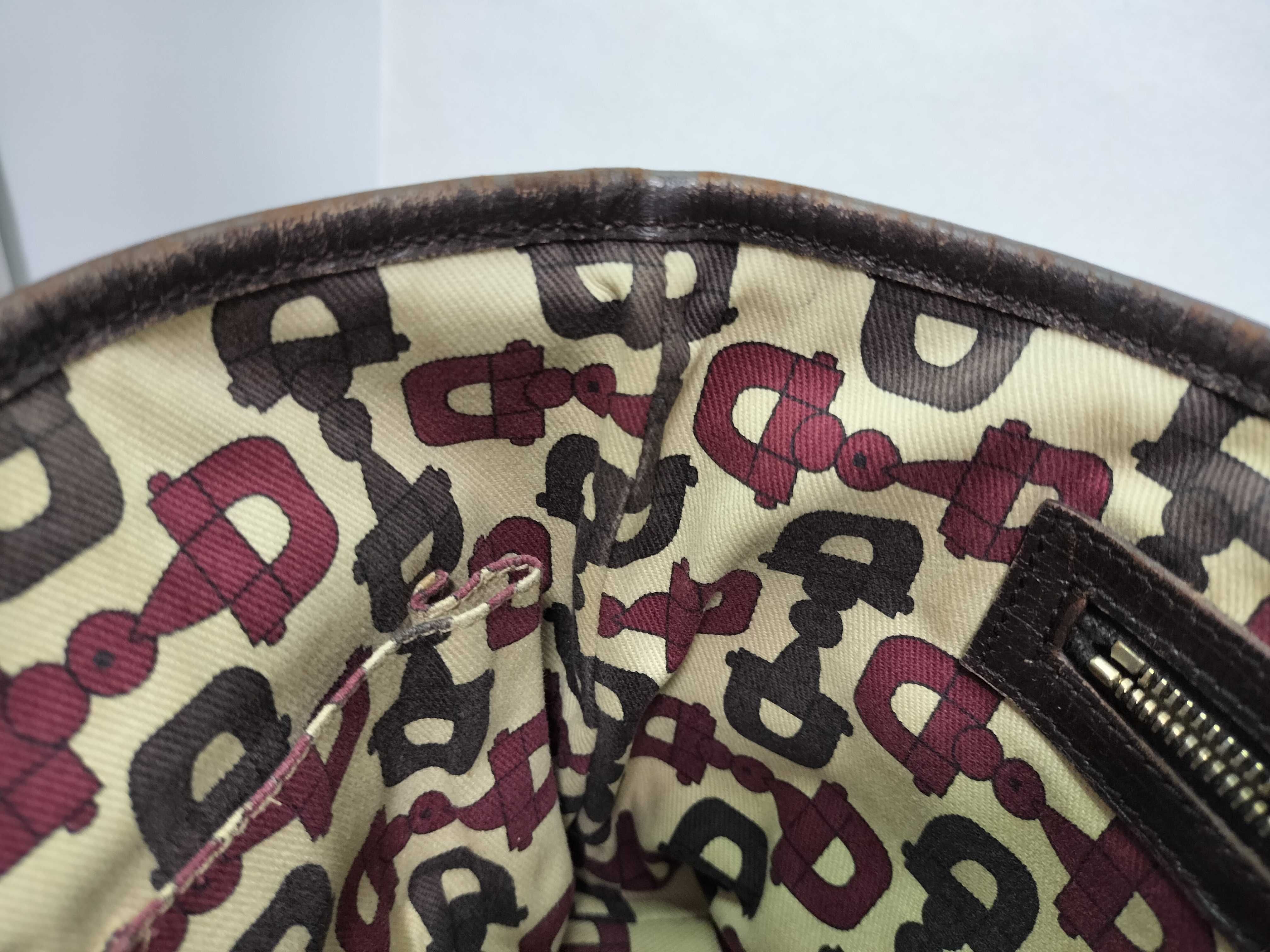 GG Canvas Sherry Line GG Supreme Canvas x Leather Handbag Beige 139261 Handbag — view 14