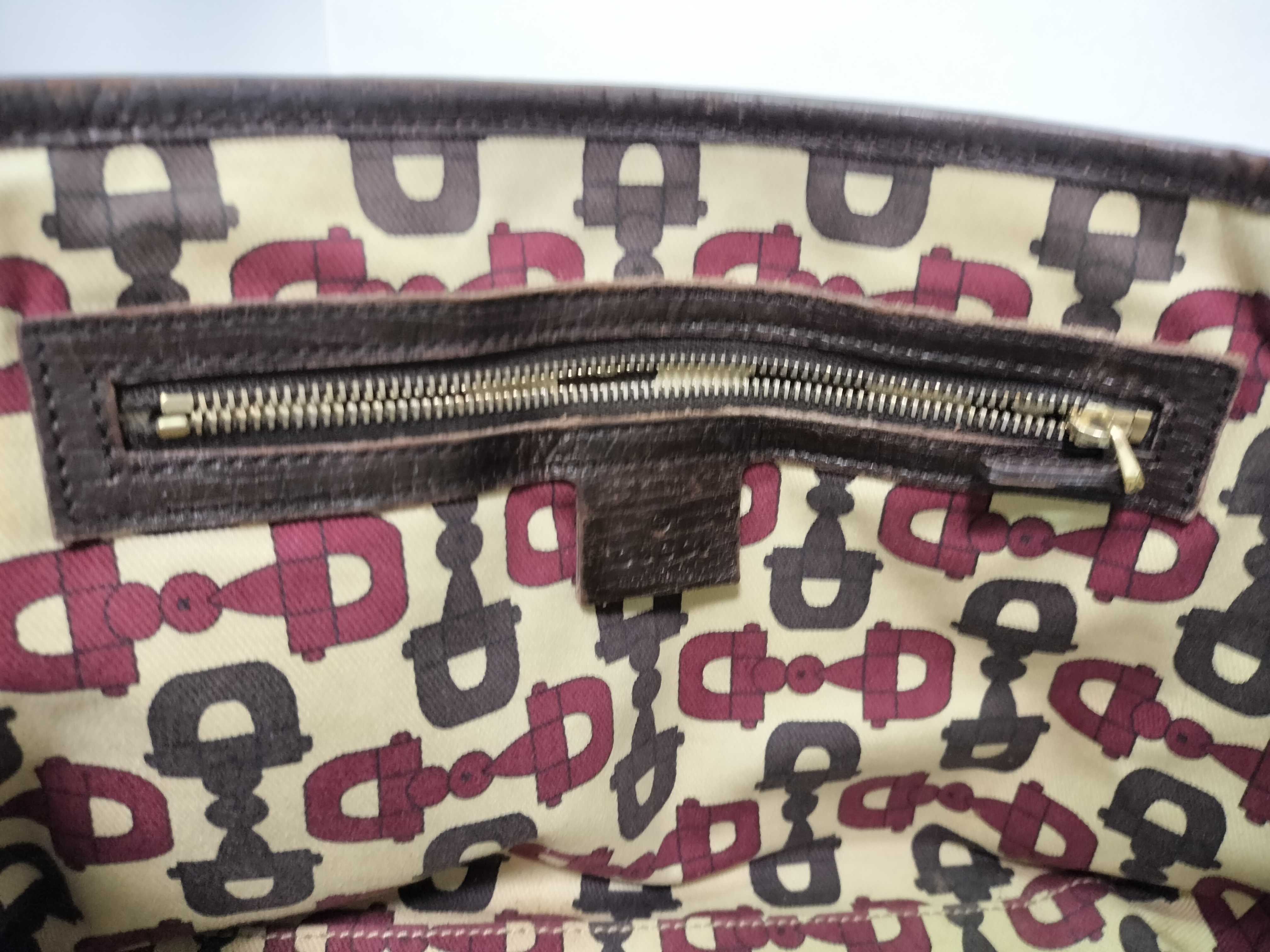 GG Canvas Sherry Line GG Supreme Canvas x Leather Handbag Beige 139261 Handbag — view 15