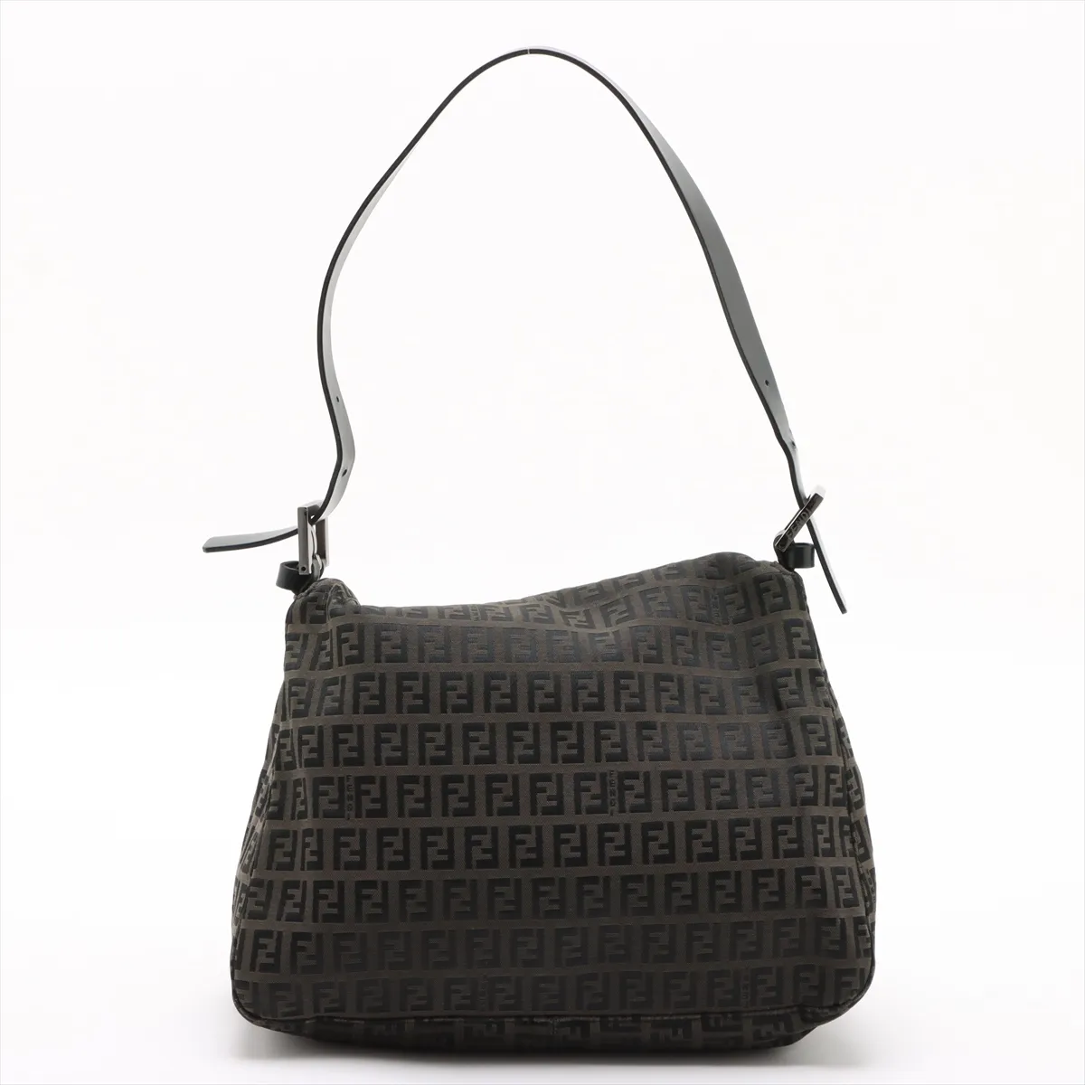 Zucchino Mamma Bucket Canvas x Leather Shoulder Bag Brown 8BR001 — view 2