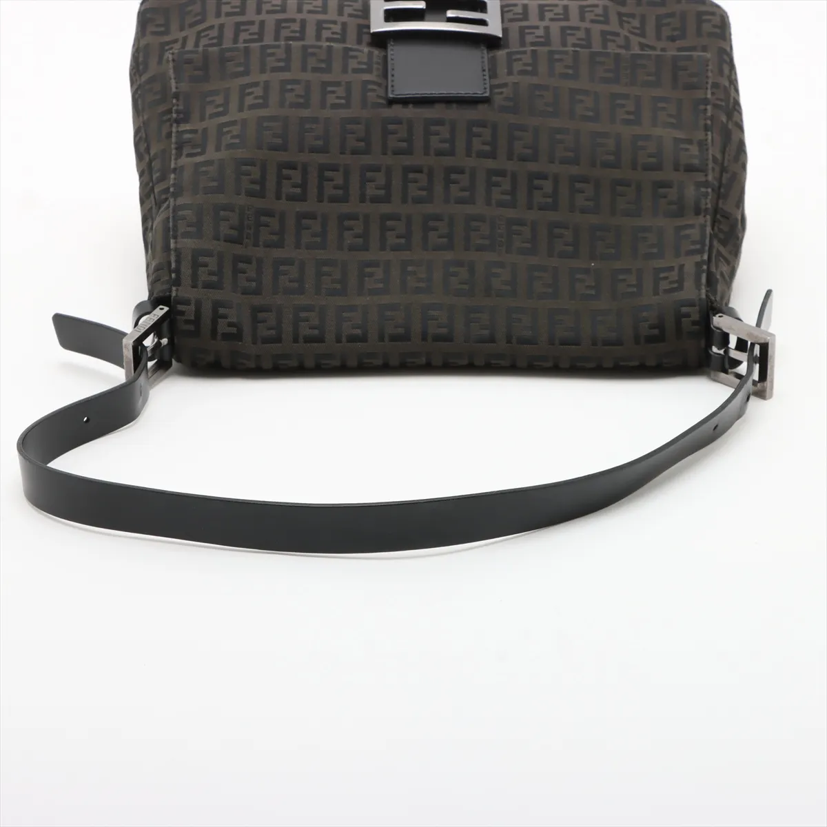 Zucchino Mamma Bucket Canvas x Leather Shoulder Bag Brown 8BR001 — view 5