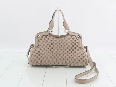 Marcello Perforated Leather 2-Way Shoulder/Handbag