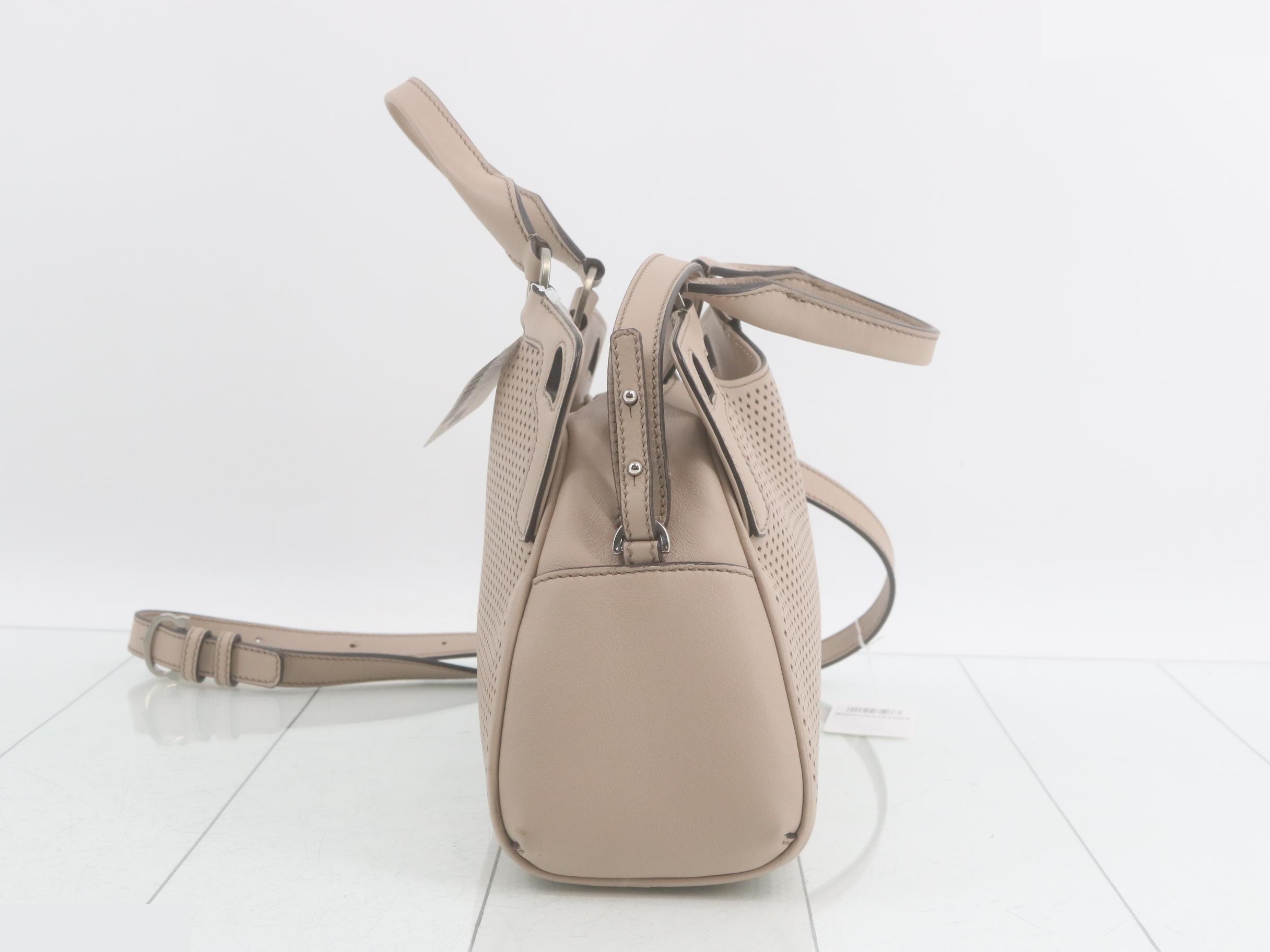 Marcello Perforated Leather 2-Way Shoulder/Handbag — view 3