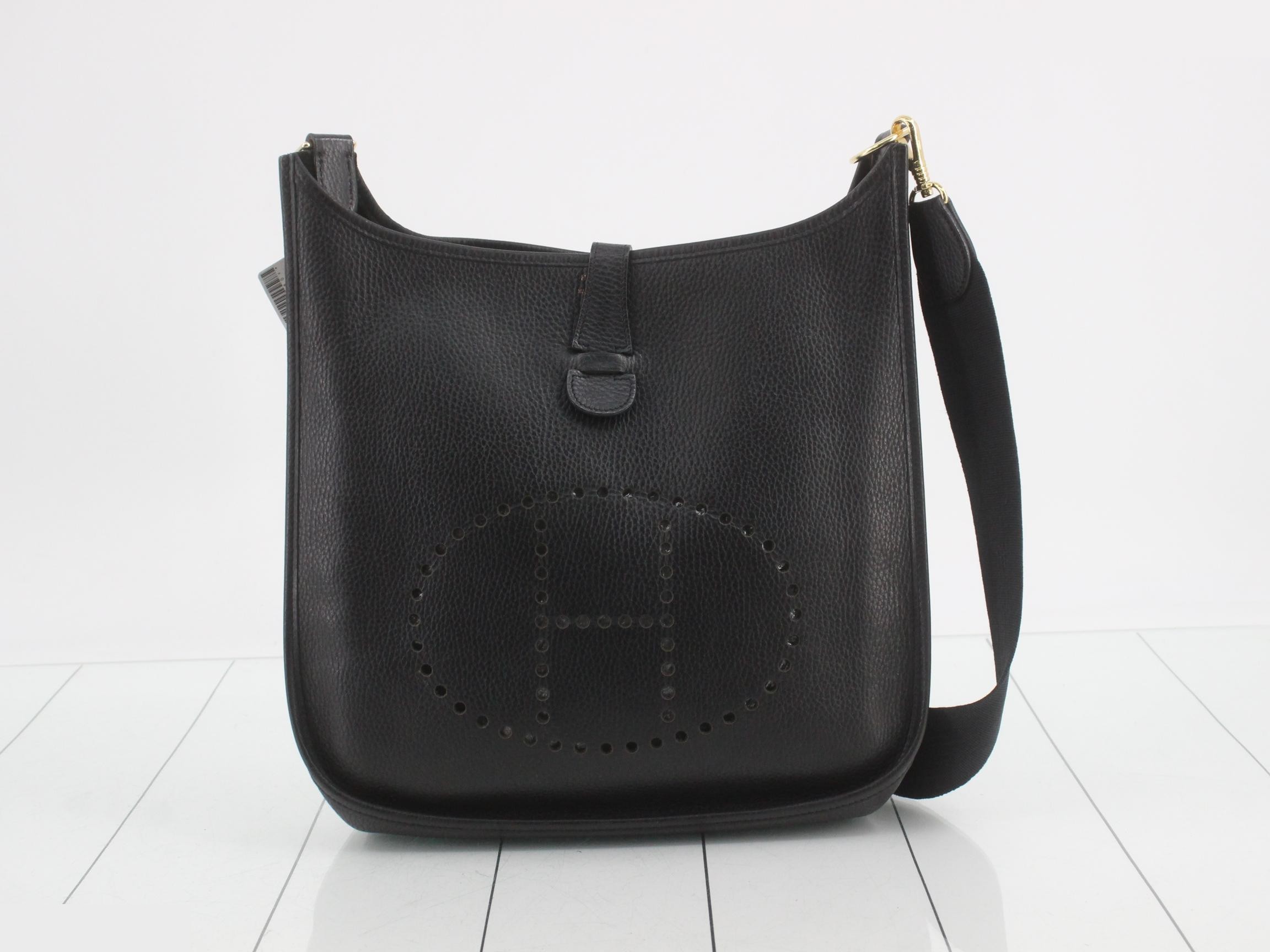 Evelyn, Black, B stamp, Gold hardware