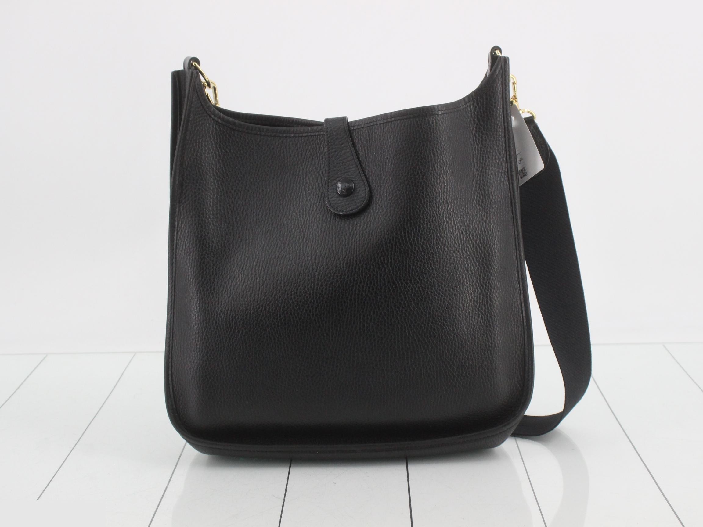 Evelyn, Black, B stamp, Gold hardware — view 2