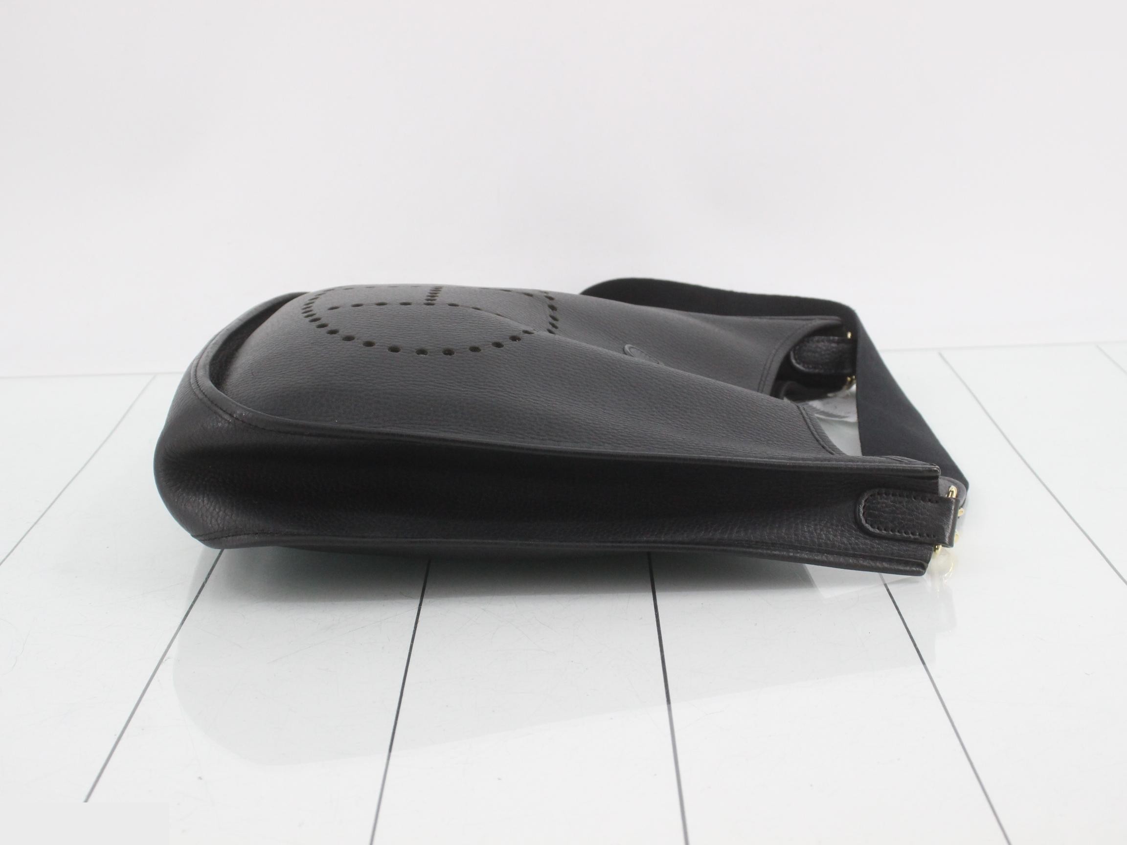 Evelyn, Black, B stamp, Gold hardware — view 3