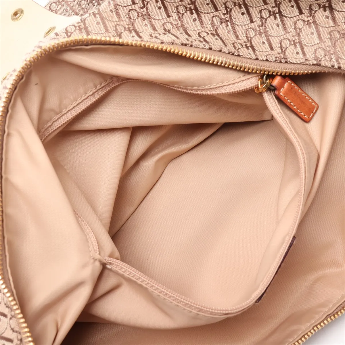 Trotter Street Chic Canvas x Leather Shoulder Bag, Brown — view 7