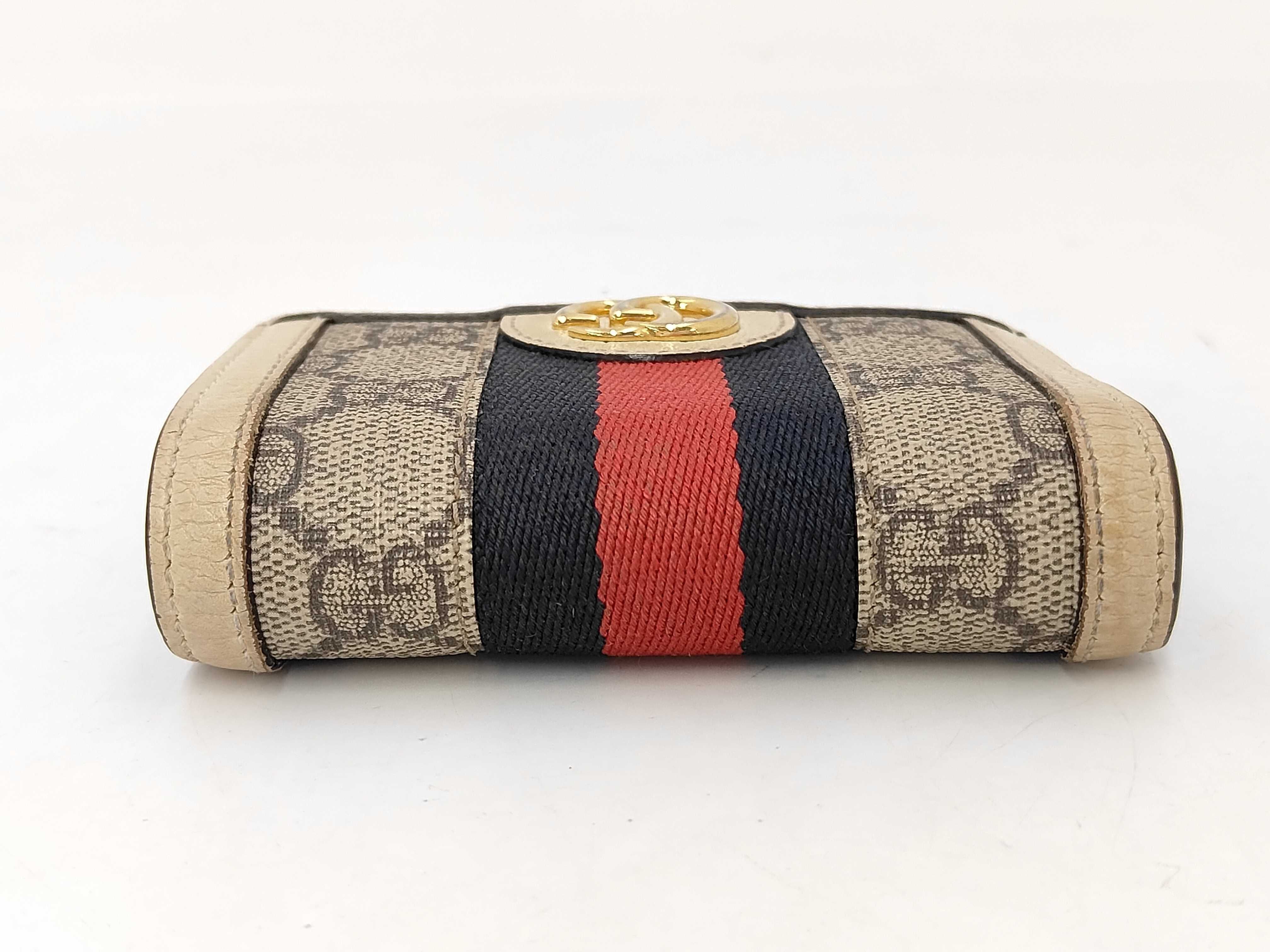 Ophidia Bi-fold Wallet, PVC, Ivory, 523155 — view 6