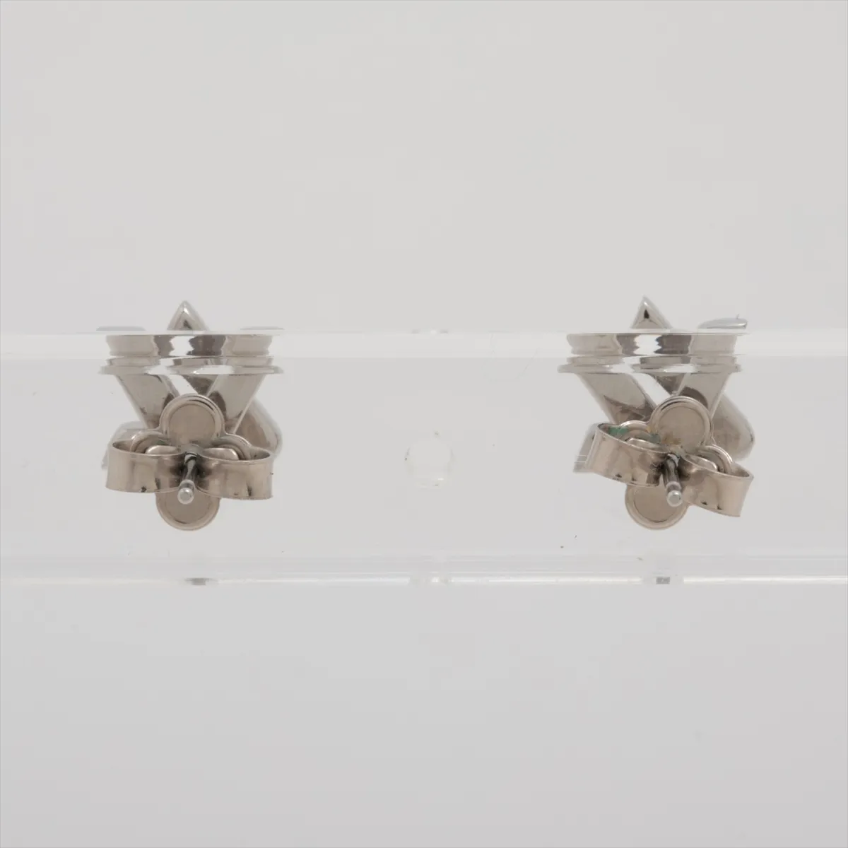 M01870 Earrings GO-14 LE1214 Earrings (for both ears) Metal Silver — view 2