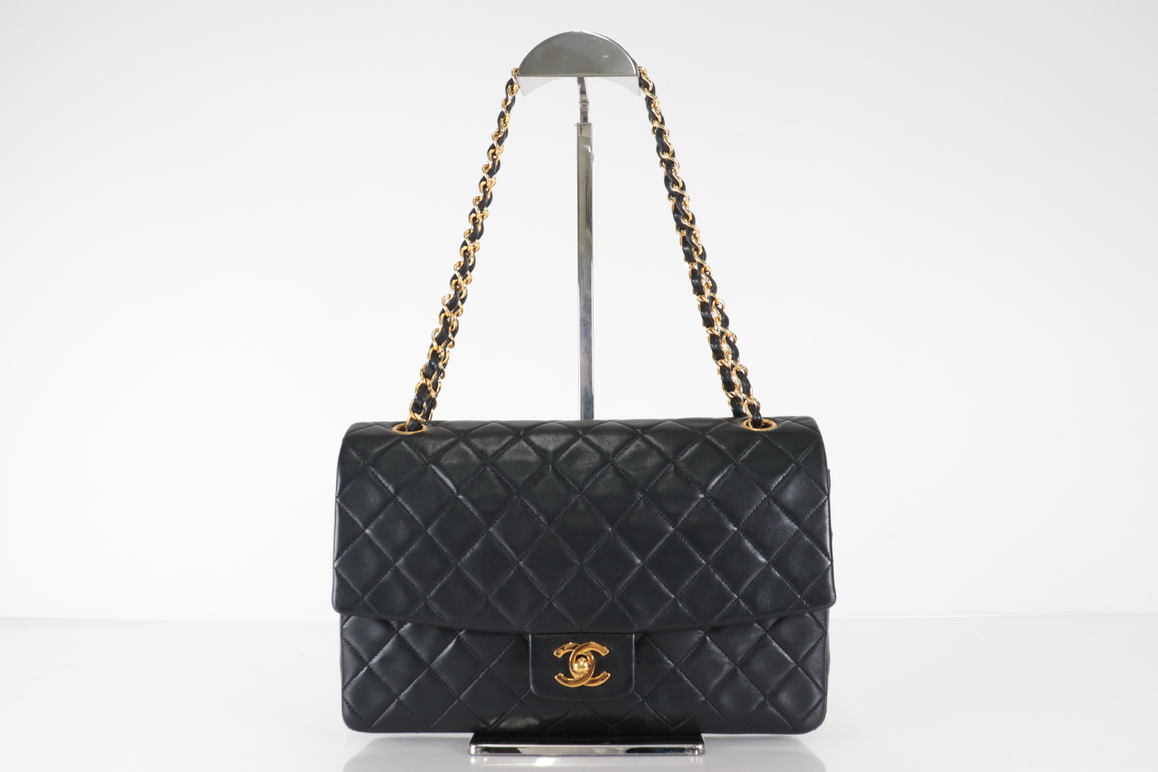 Lambskin Chain Shoulder Bag with Inner Pouch (Model No. 1) — view 2