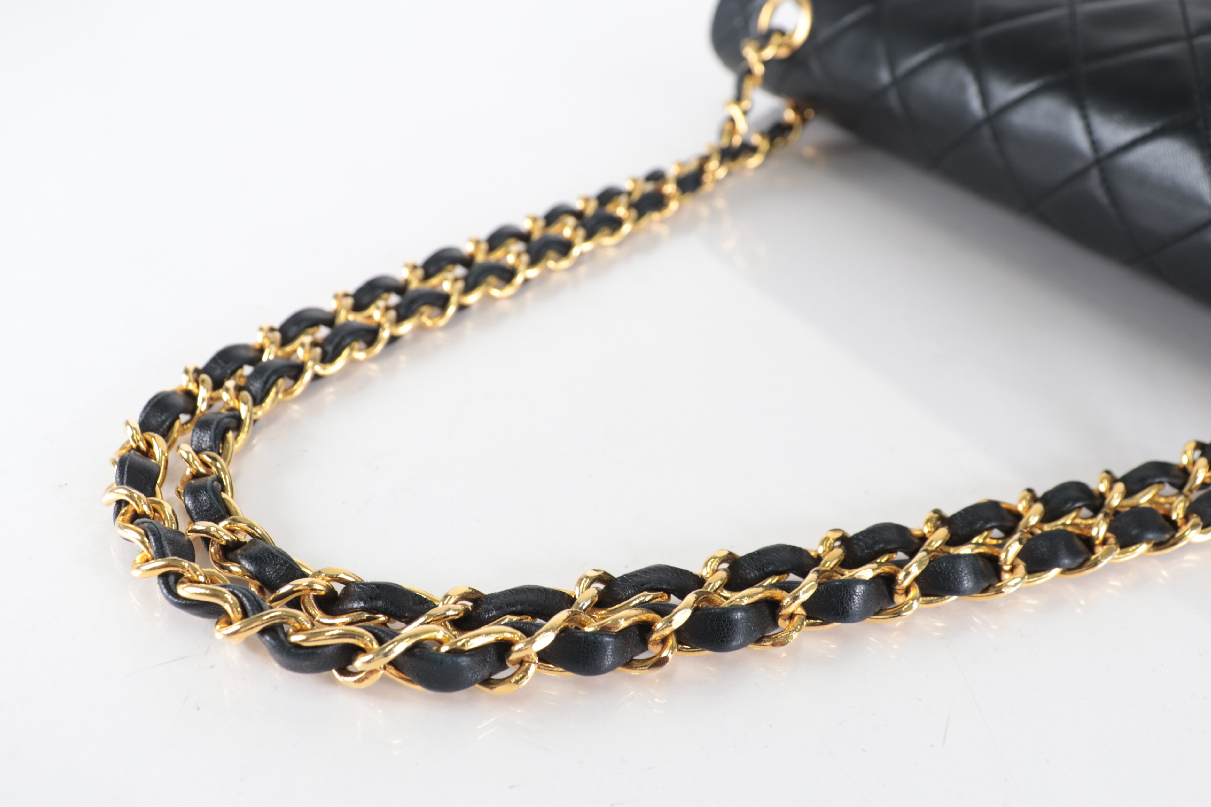Lambskin Chain Shoulder Bag with Inner Pouch (Model No. 1) — view 7