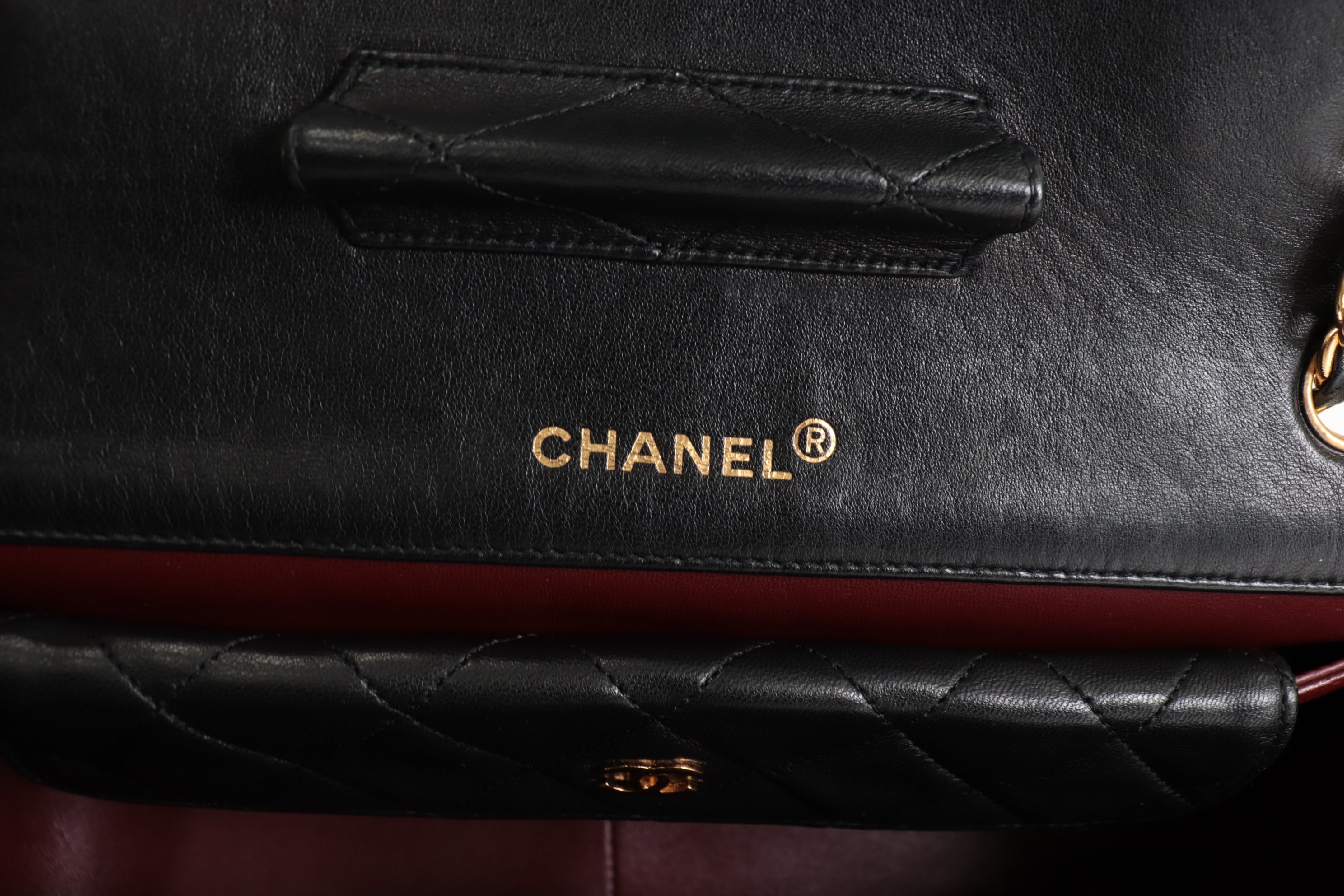 Lambskin Chain Shoulder Bag with Inner Pouch (Model No. 1) — view 10