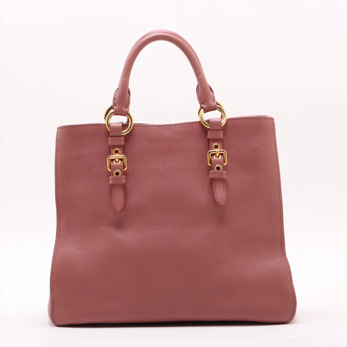 Madras Leather 2WAY Handbag Pink RN0881 — view 2