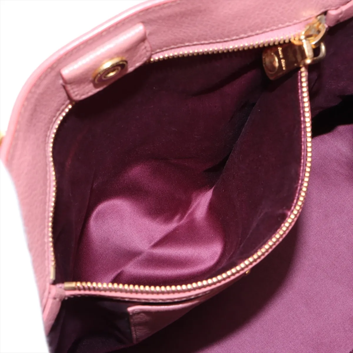 Madras Leather 2WAY Handbag Pink RN0881 — view 9