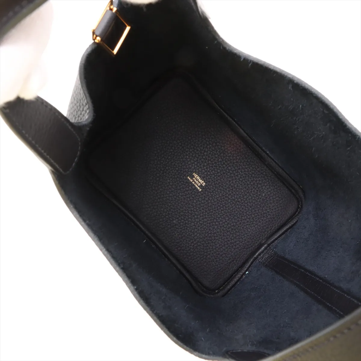 Picotin Lock 18 PM Taurillon Clemence Leather Caban Gold Hardware U: 2022 — view 7