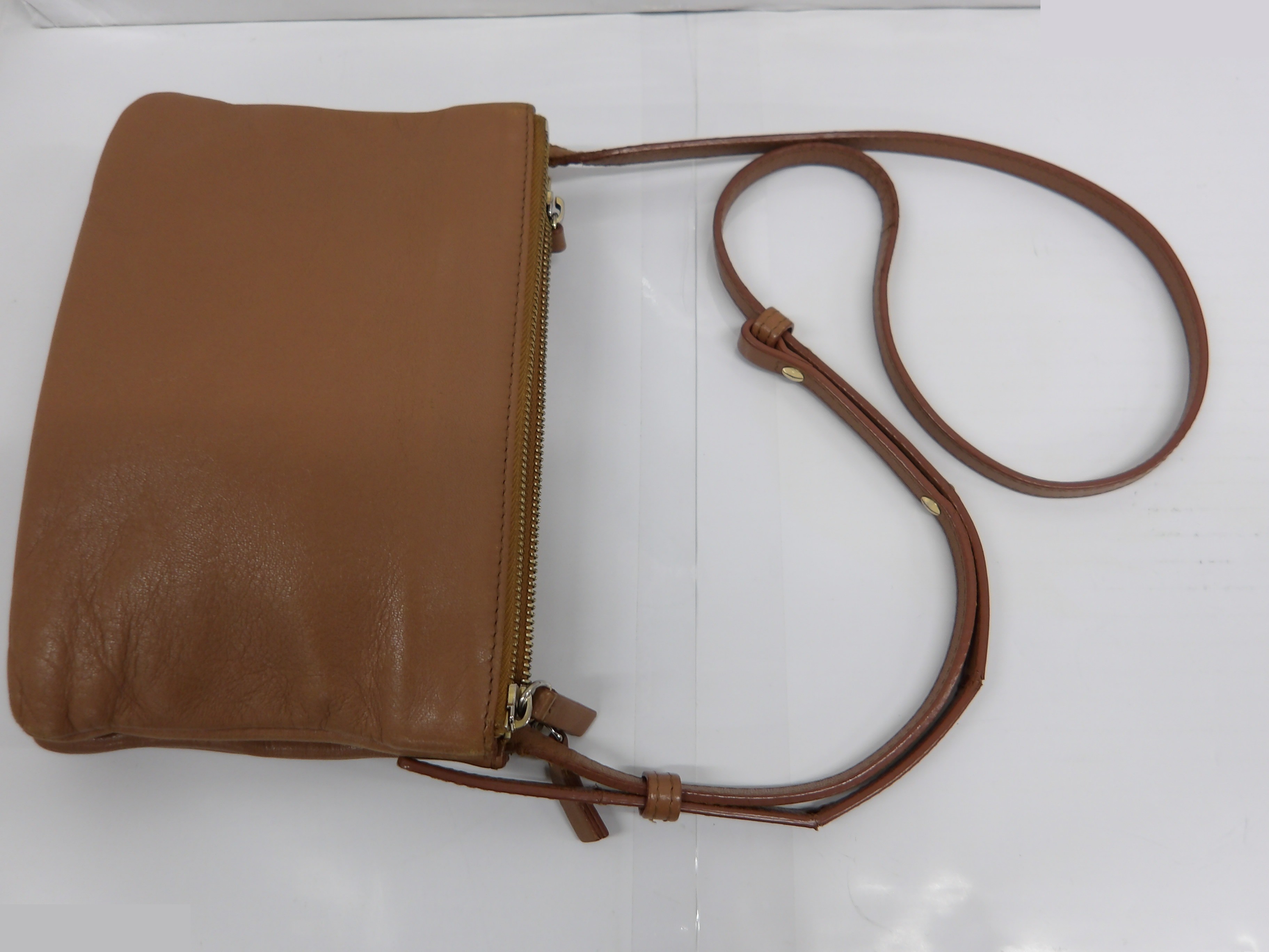 Trio Shoulder Bag, Gold Hardware — view 8