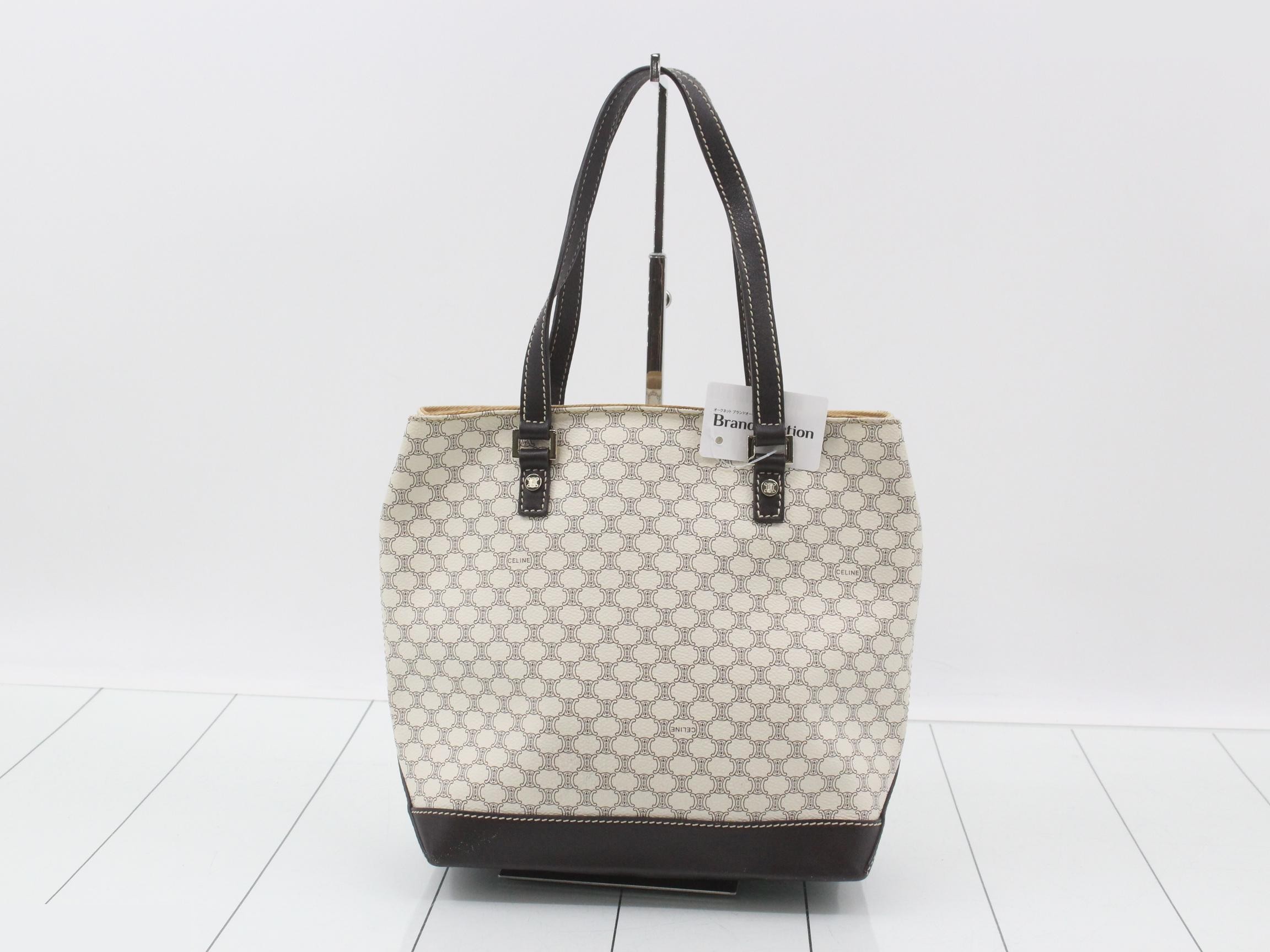 Macadam Tote Bag - White, Brown, Leather — view 2