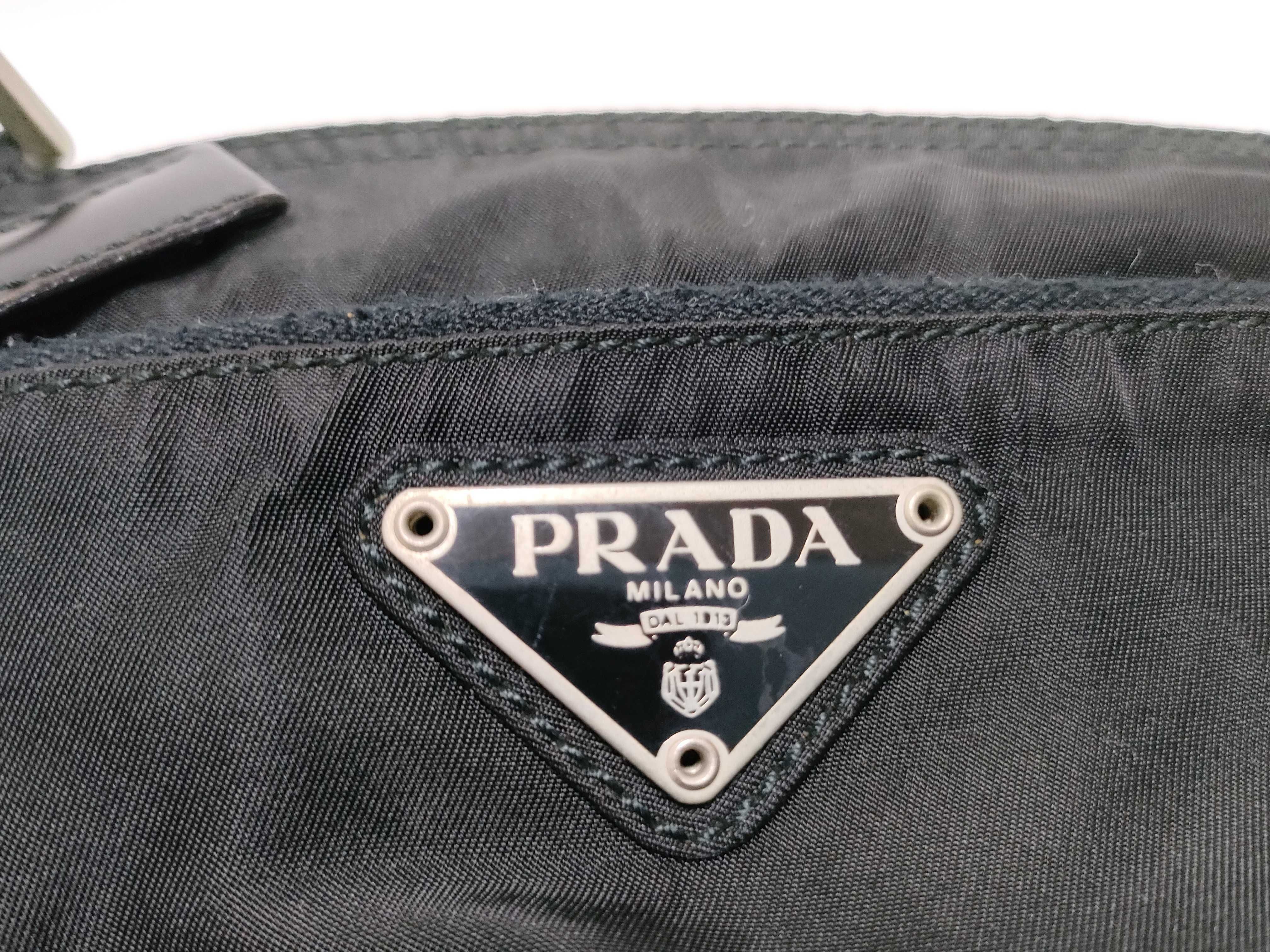 Nylon Mini Shoulder Bag, Black Nylon Shoulder Bag — view 12