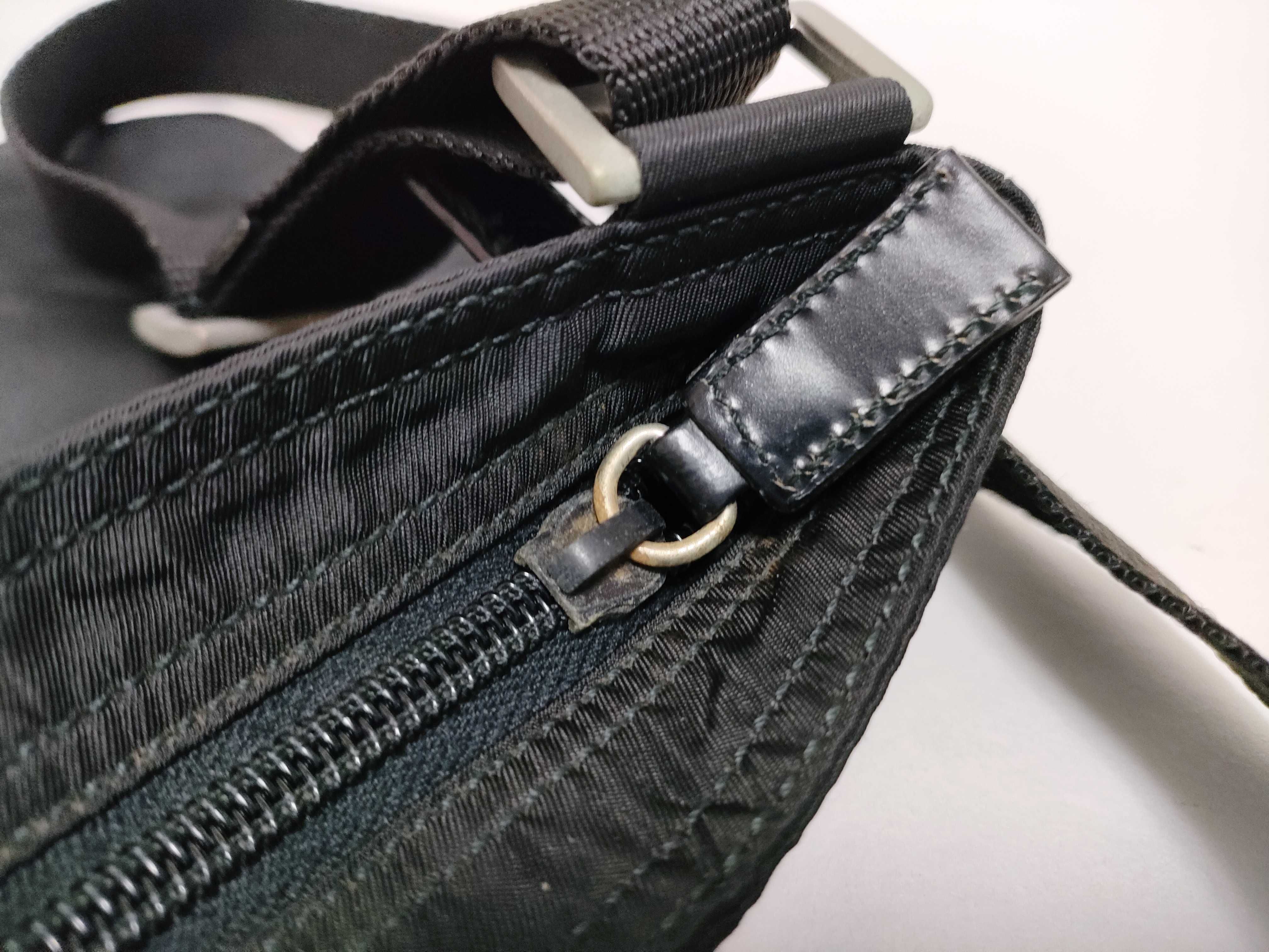 Nylon Mini Shoulder Bag, Black Nylon Shoulder Bag — view 13
