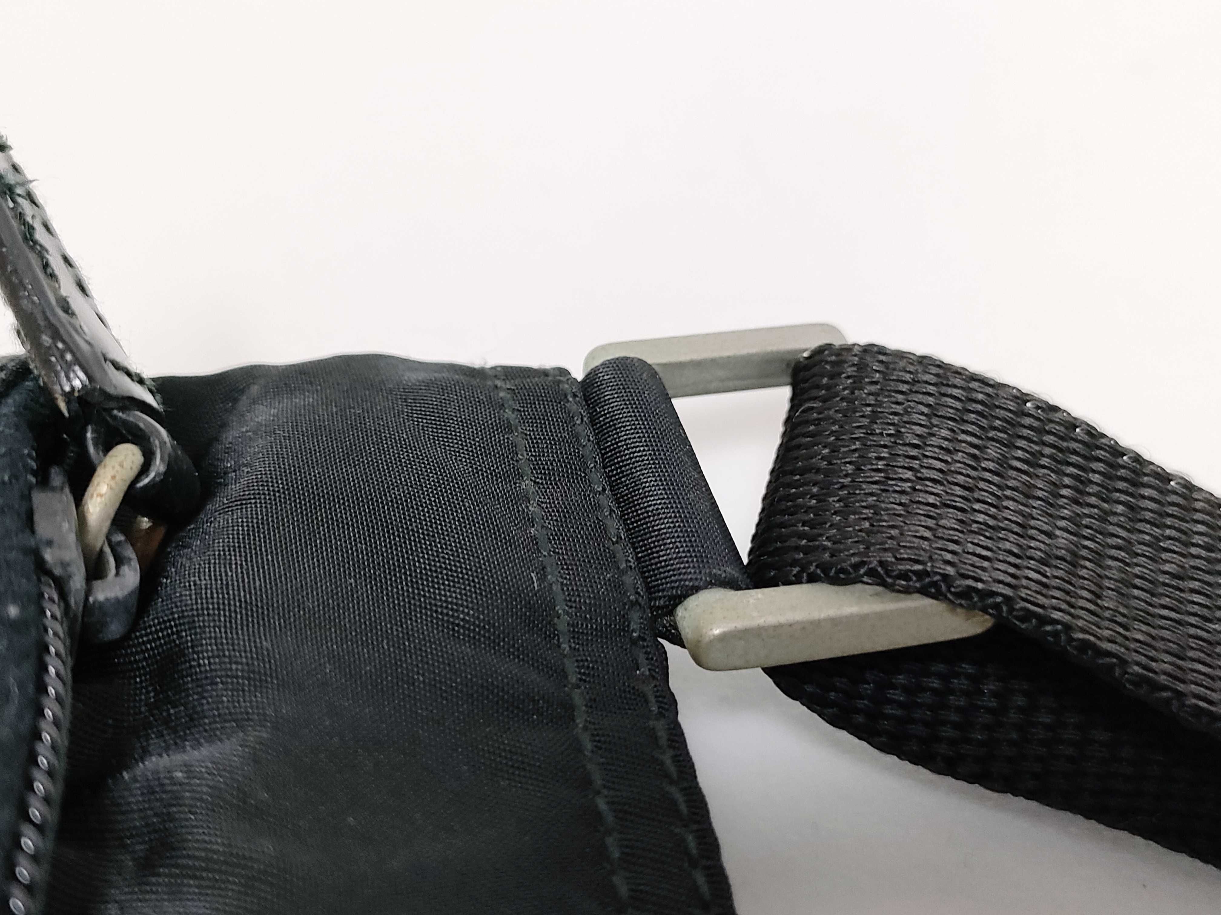 Nylon Mini Shoulder Bag, Black Nylon Shoulder Bag — view 5