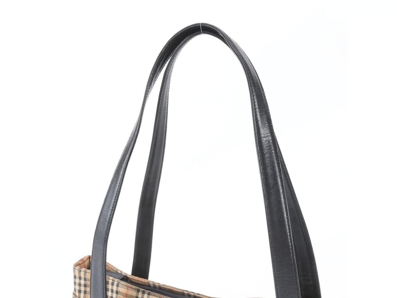 Nova Check Shadow Horse Leather Tote Bag — view 2