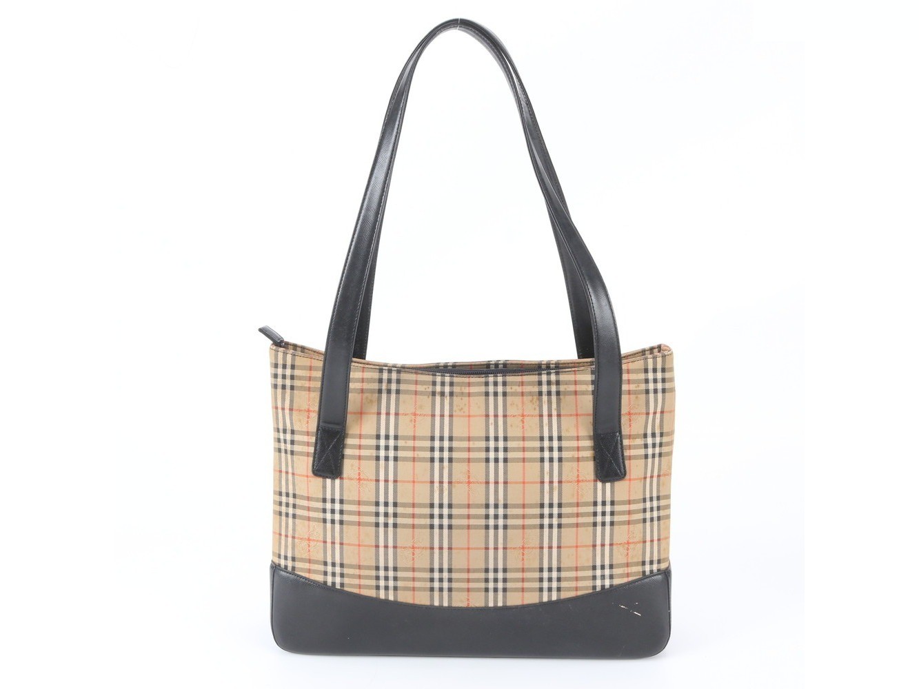 Nova Check Shadow Horse Leather Tote Bag — view 3