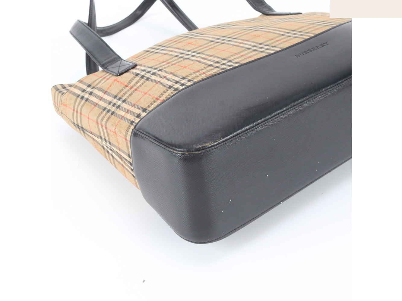 Nova Check Shadow Horse Leather Tote Bag — view 5