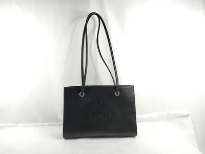 Epi Leather Logo Tote Bag 454263631078 Black W30cm