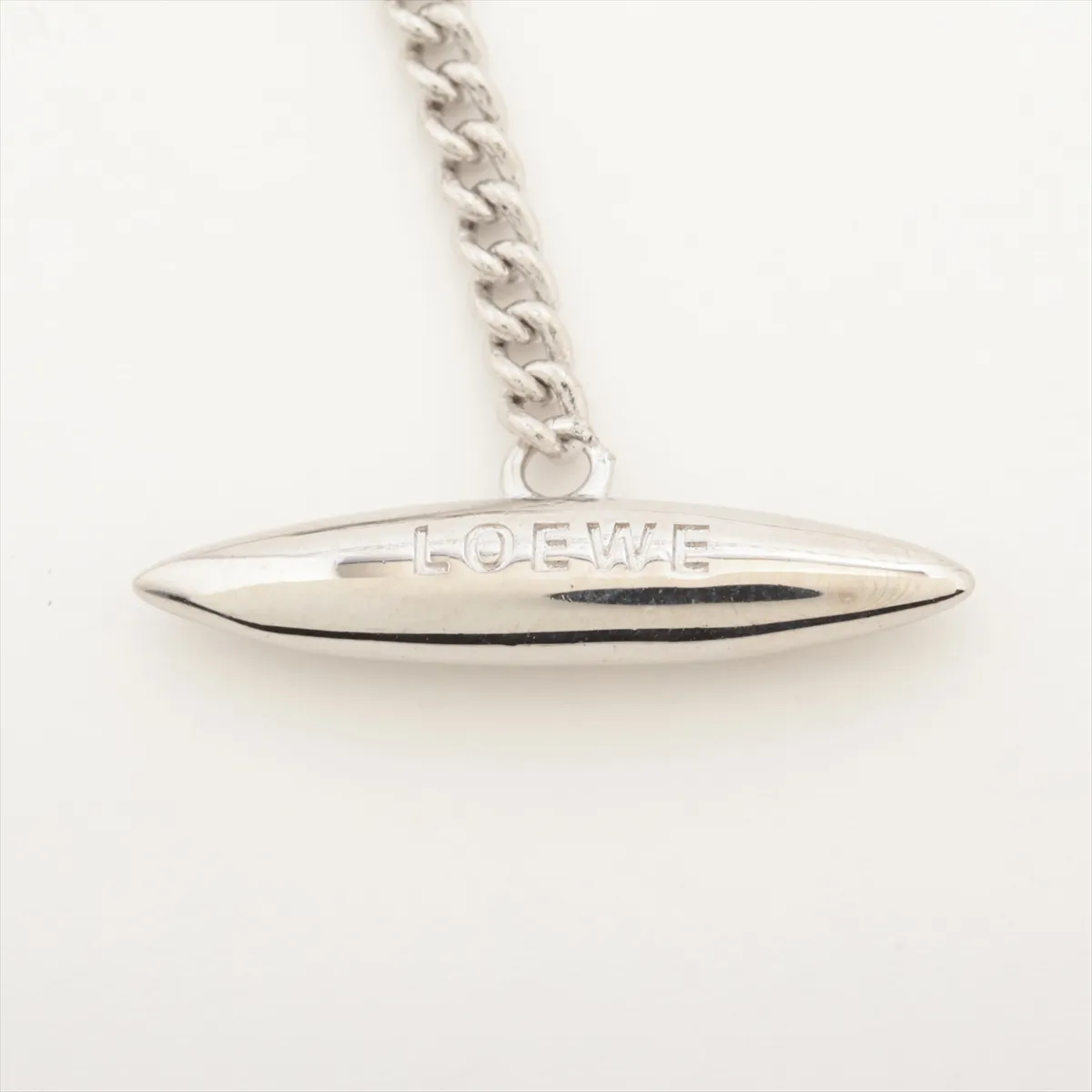 Anagram Necklace, Metal, Silver. Shows signs of wear, — view 4