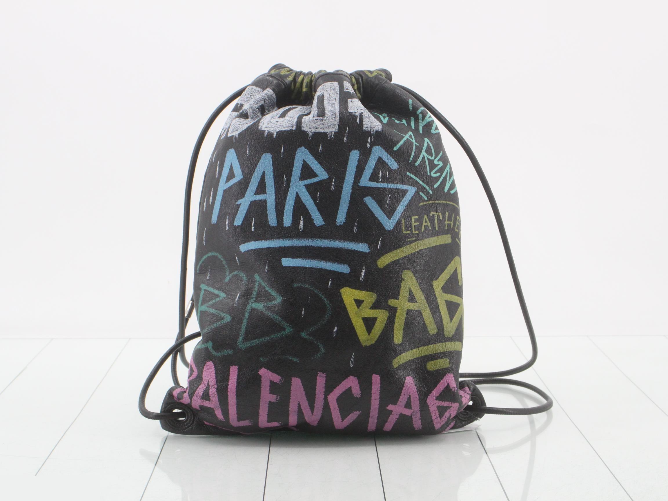 Graffiti Bazaar Drawstring Bag Backpack