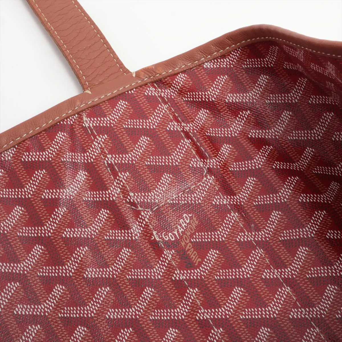 Velara PVC x Leather x Canvas Tote Bag Beige — view 9