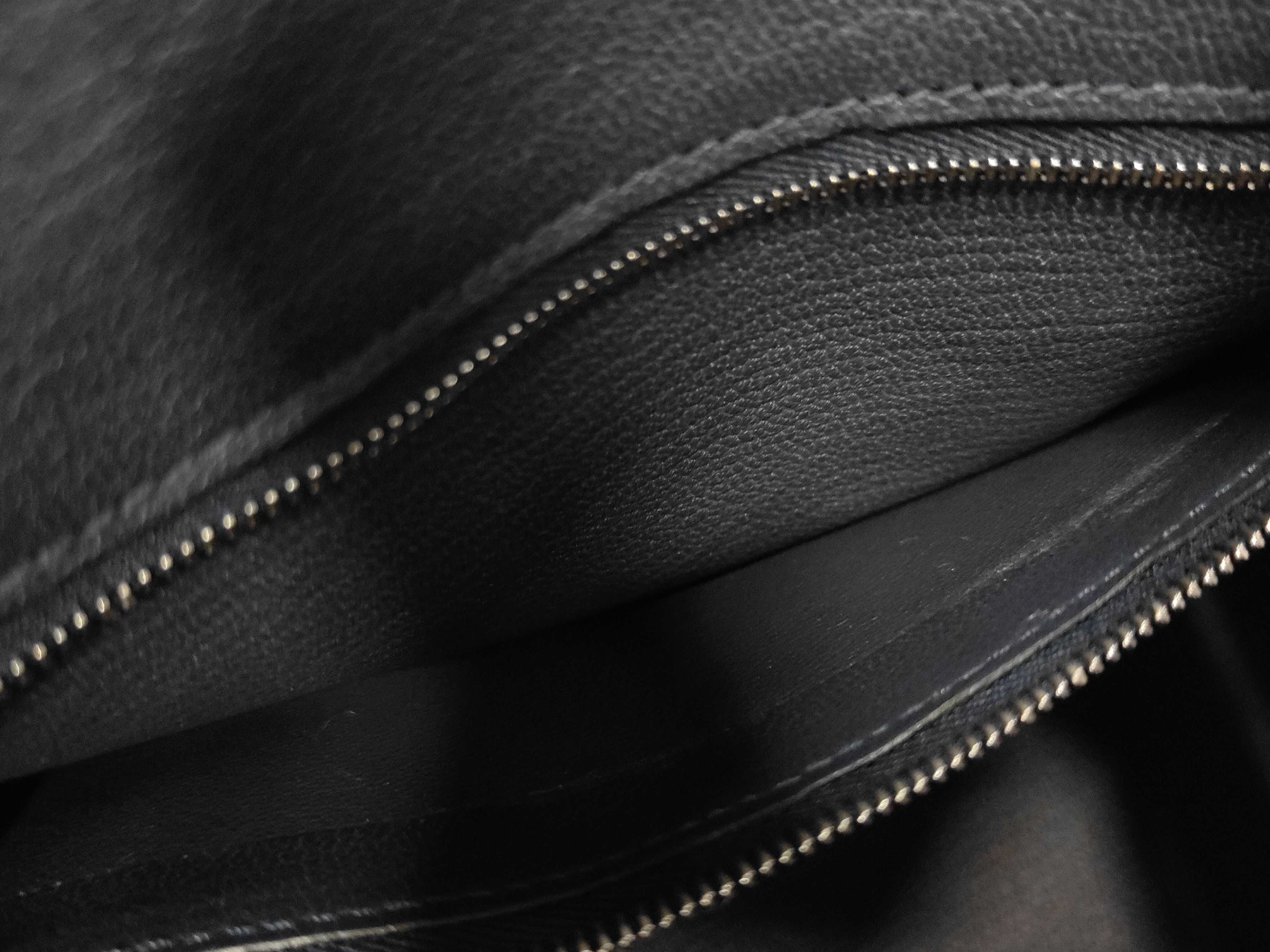 Birkin 25 Togo Blue Nuit SV Hardware G Engraved Handbag — view 8