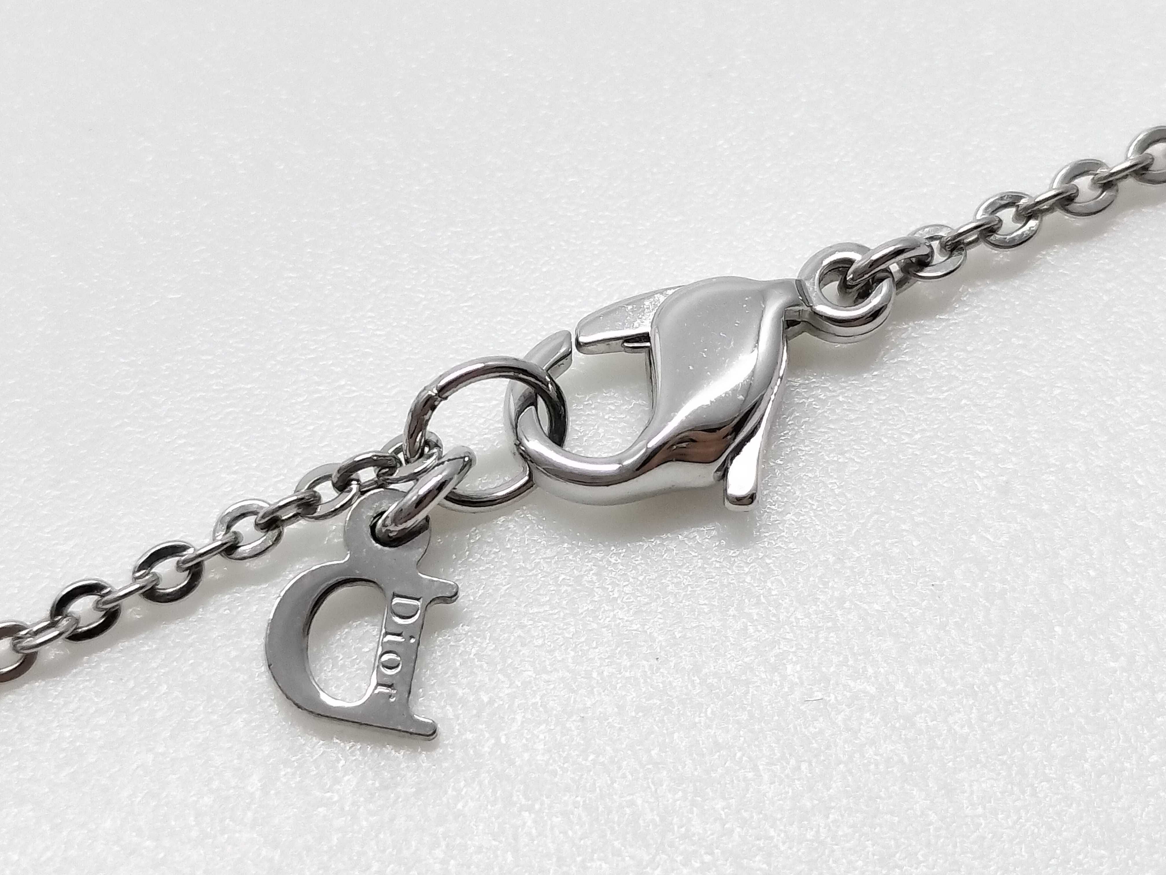 necklace with logo and butterfly design — view 5