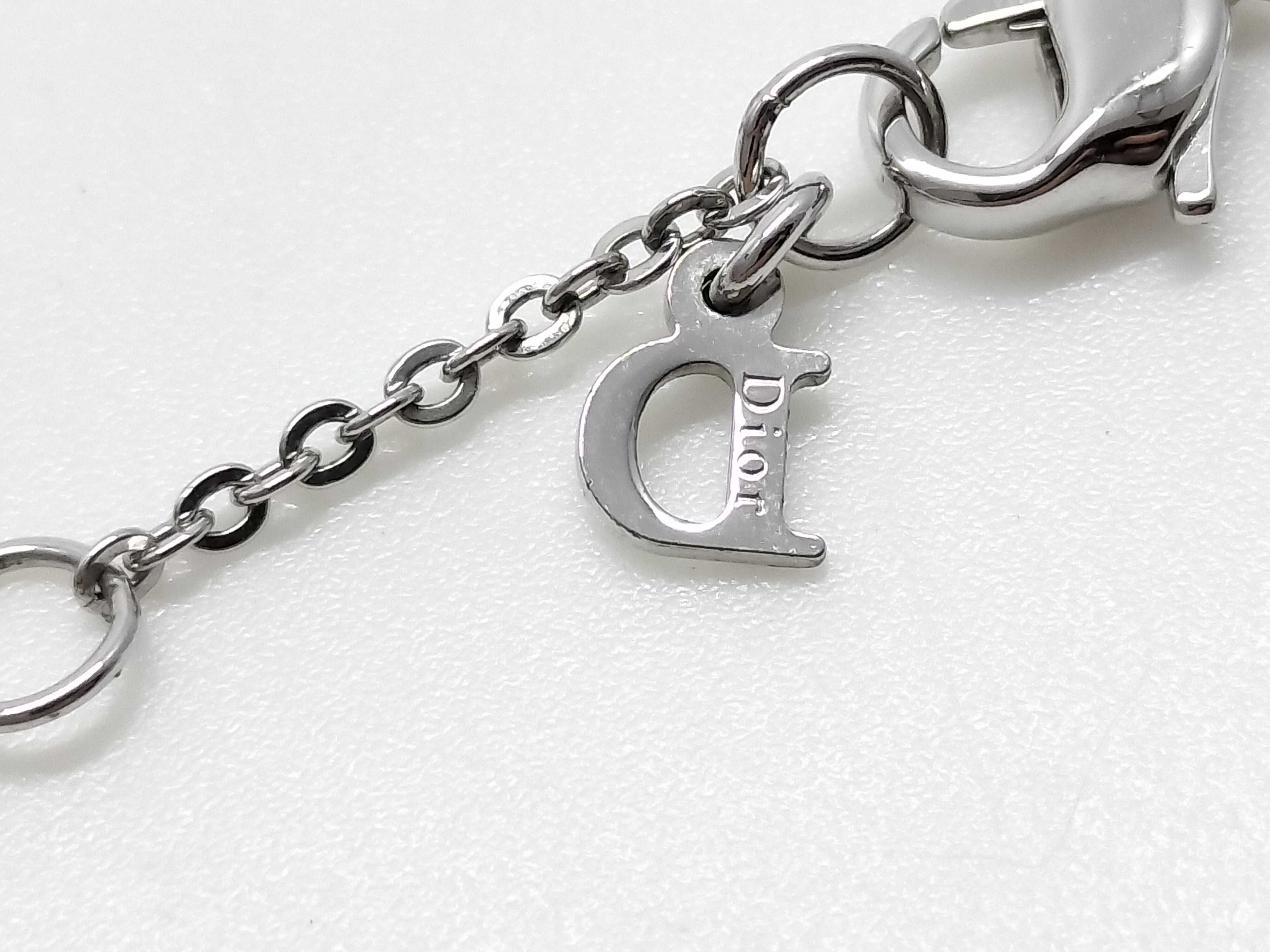 necklace with logo and butterfly design — view 6