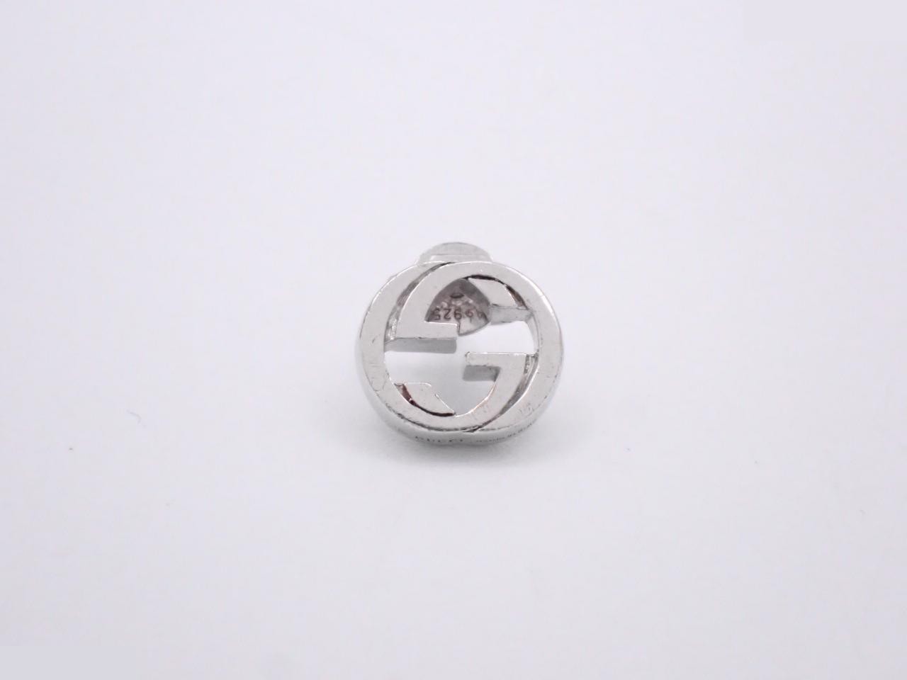 Interlocking G Silver Earrings, Ag925/1.6g
