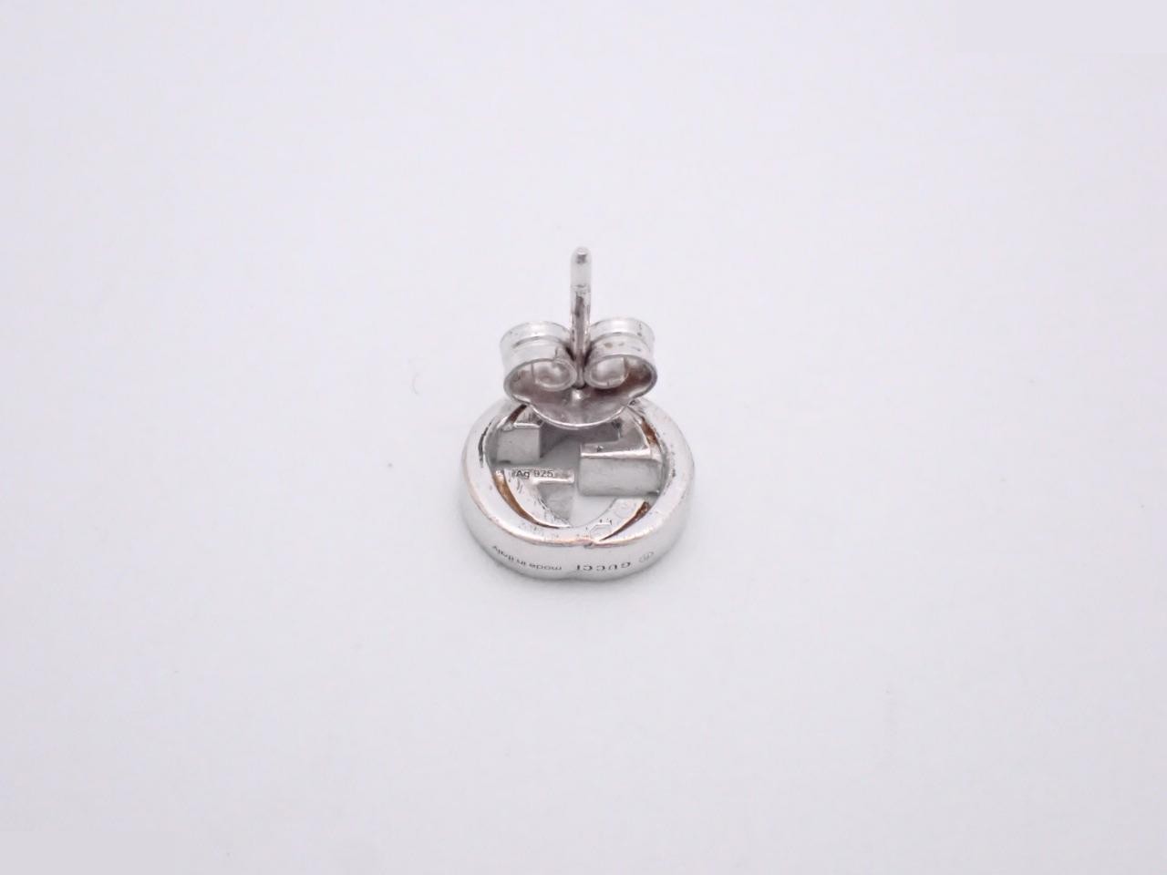 Interlocking G Silver Earrings, Ag925/1.6g — view 2