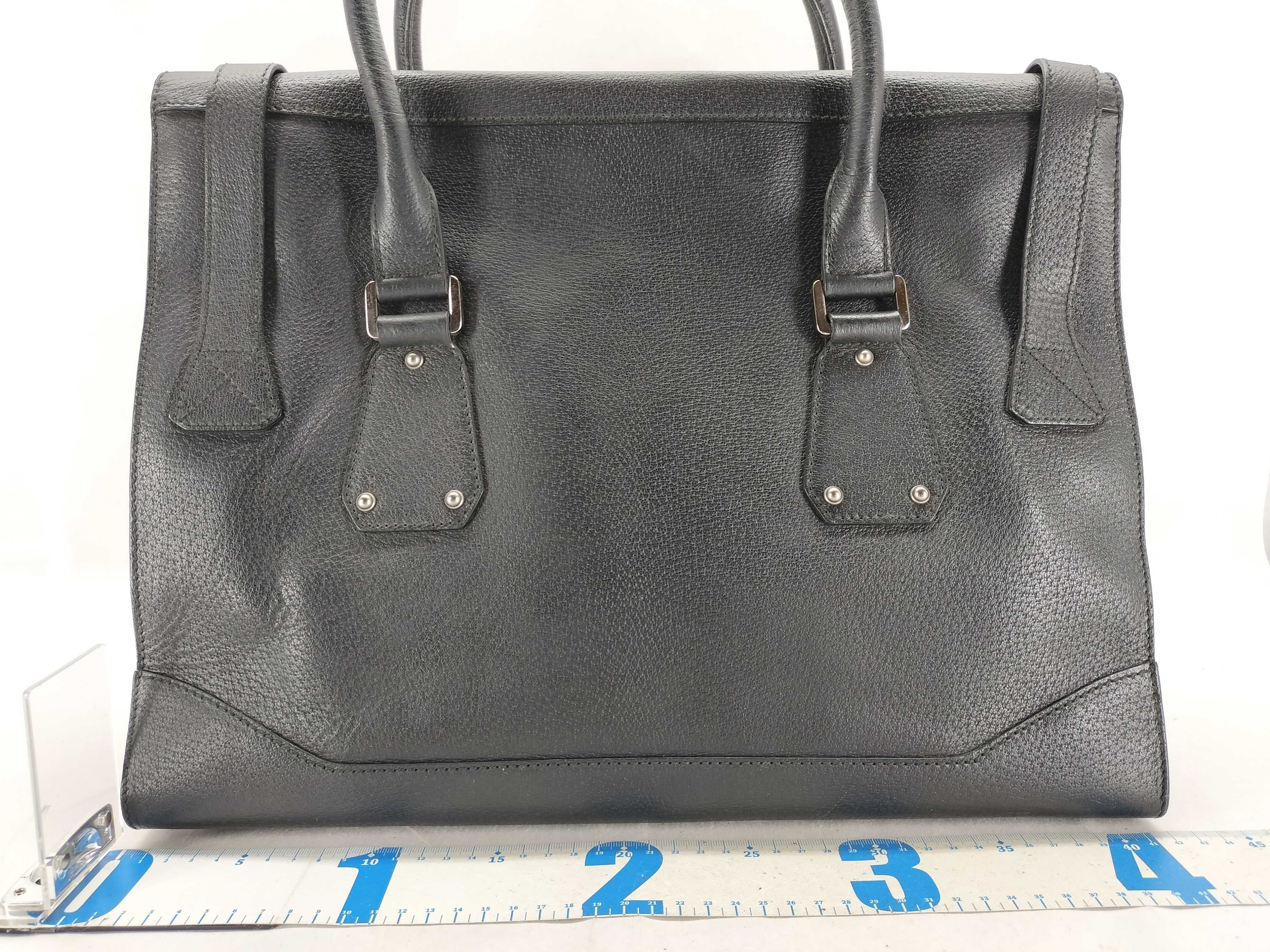 ID - Cow Skin Twin Top Handle Handbag — view 2