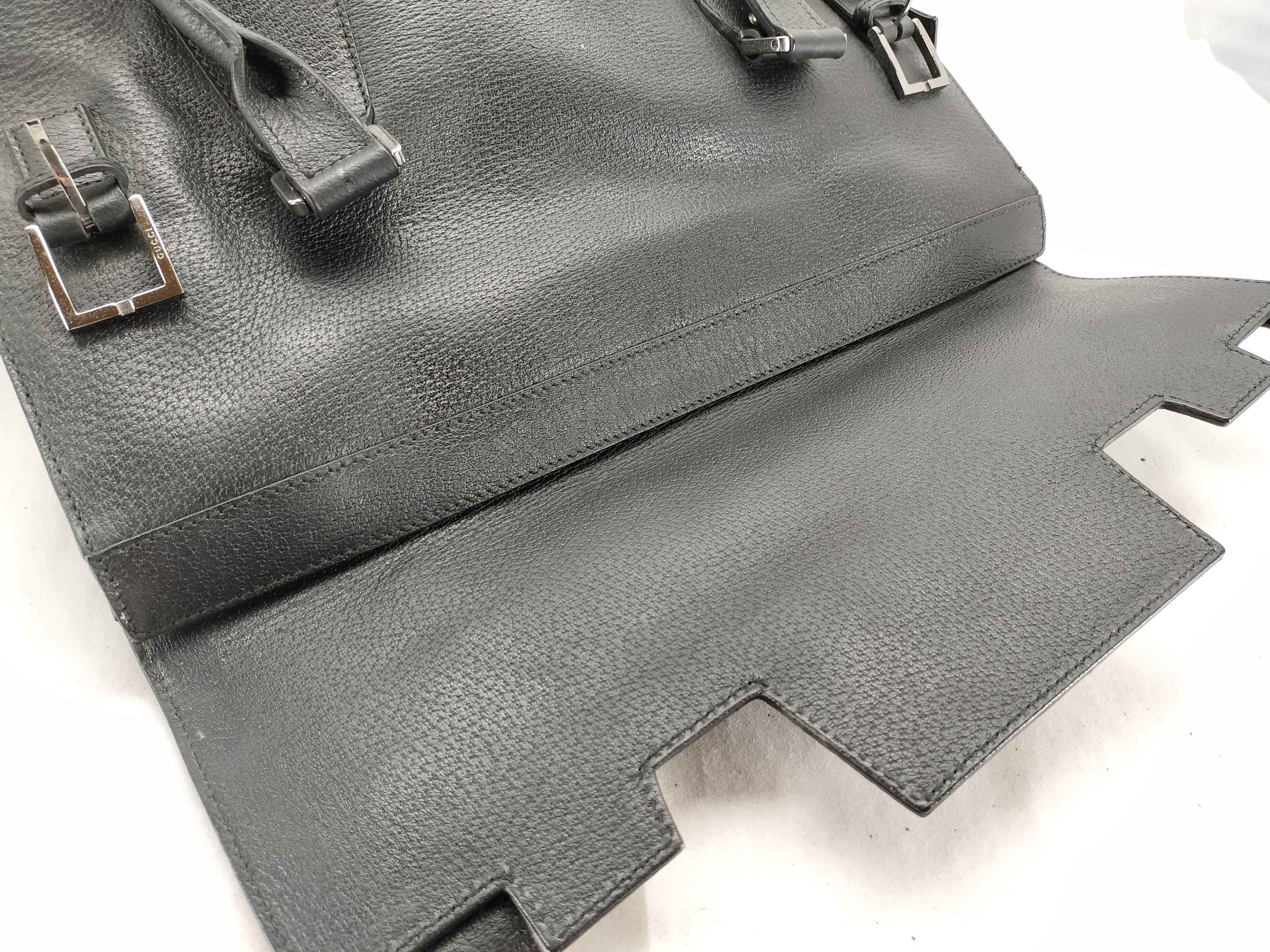 ID - Cow Skin Twin Top Handle Handbag — view 8