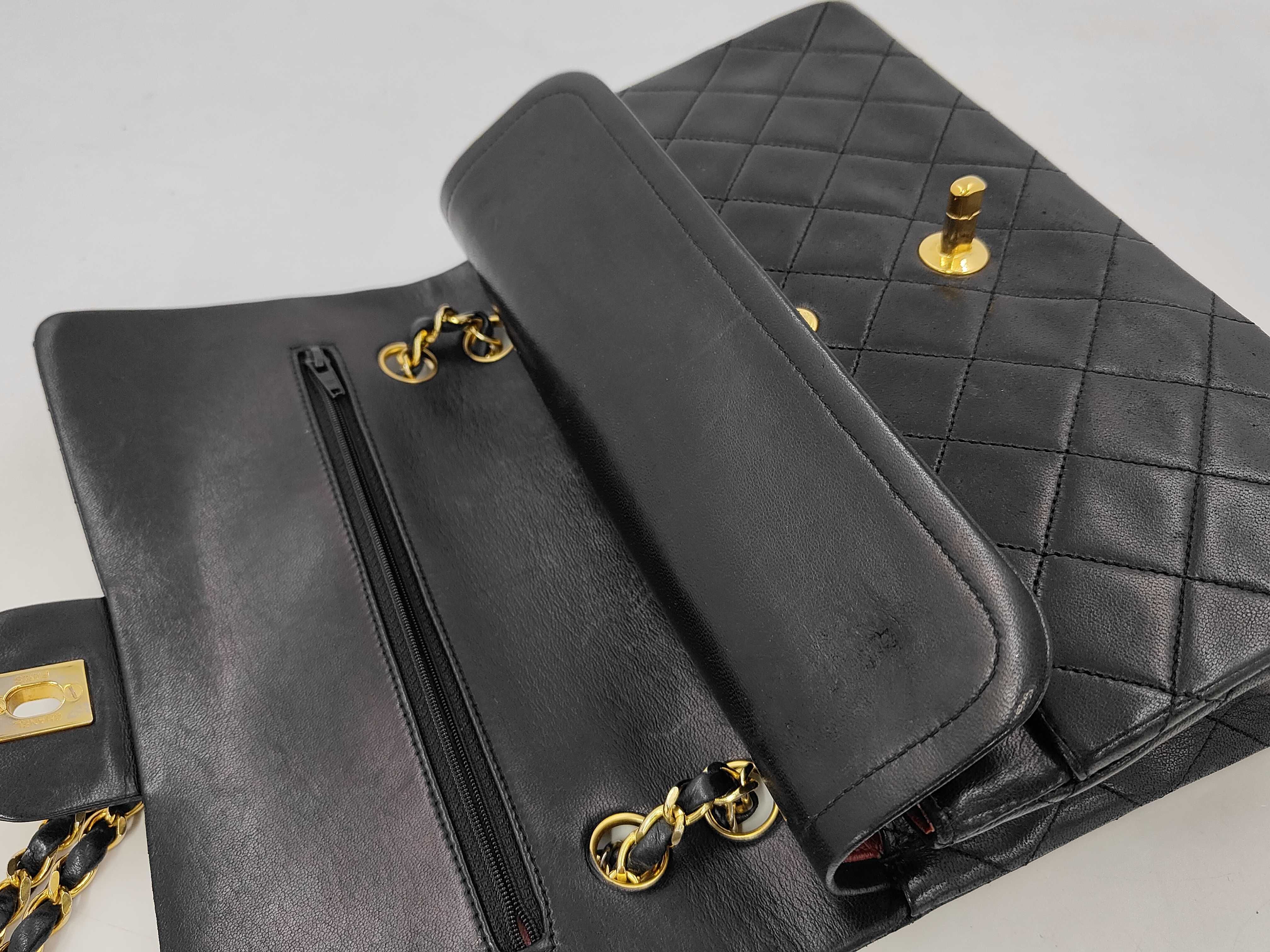 Matelassé 25 Lambskin Double Flap Double Chain Shoulder Bag — view 6