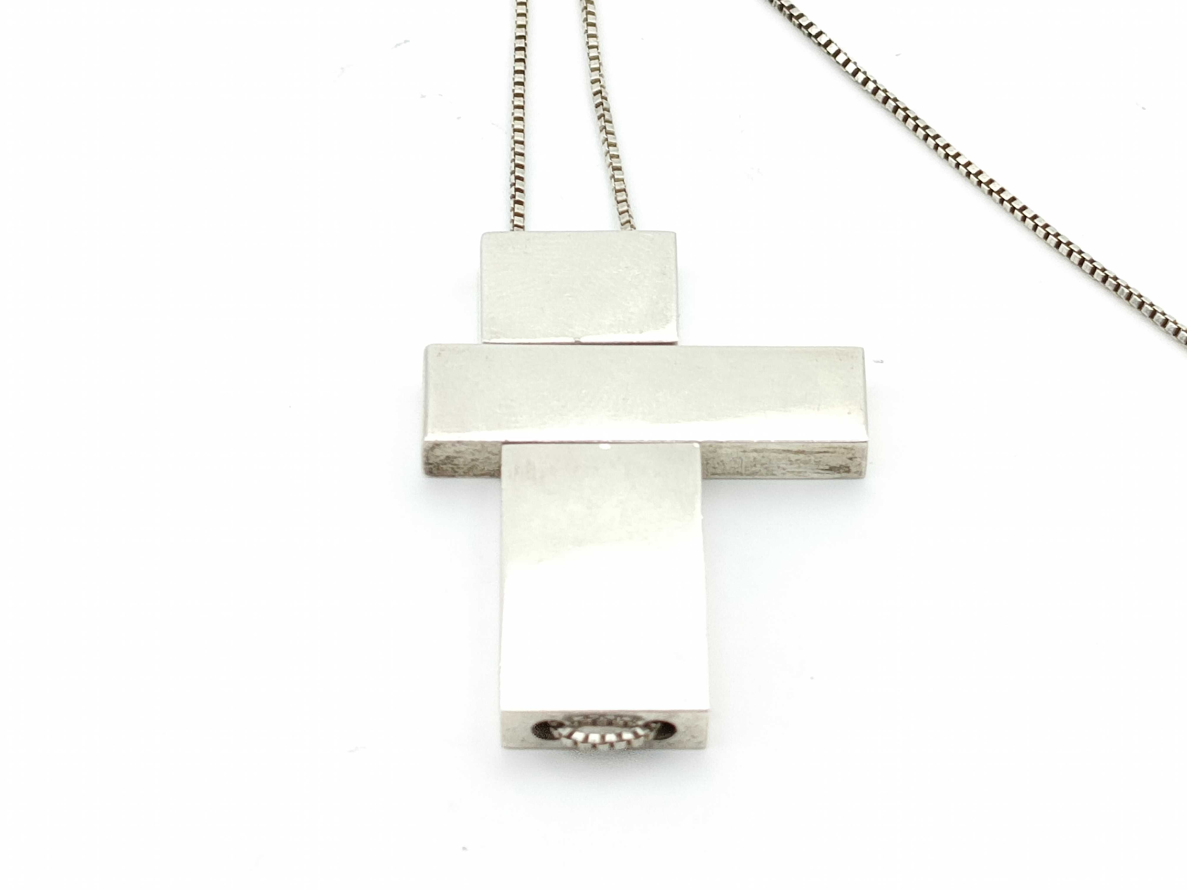 925 Sterling Silver Plate Necklace — view 2