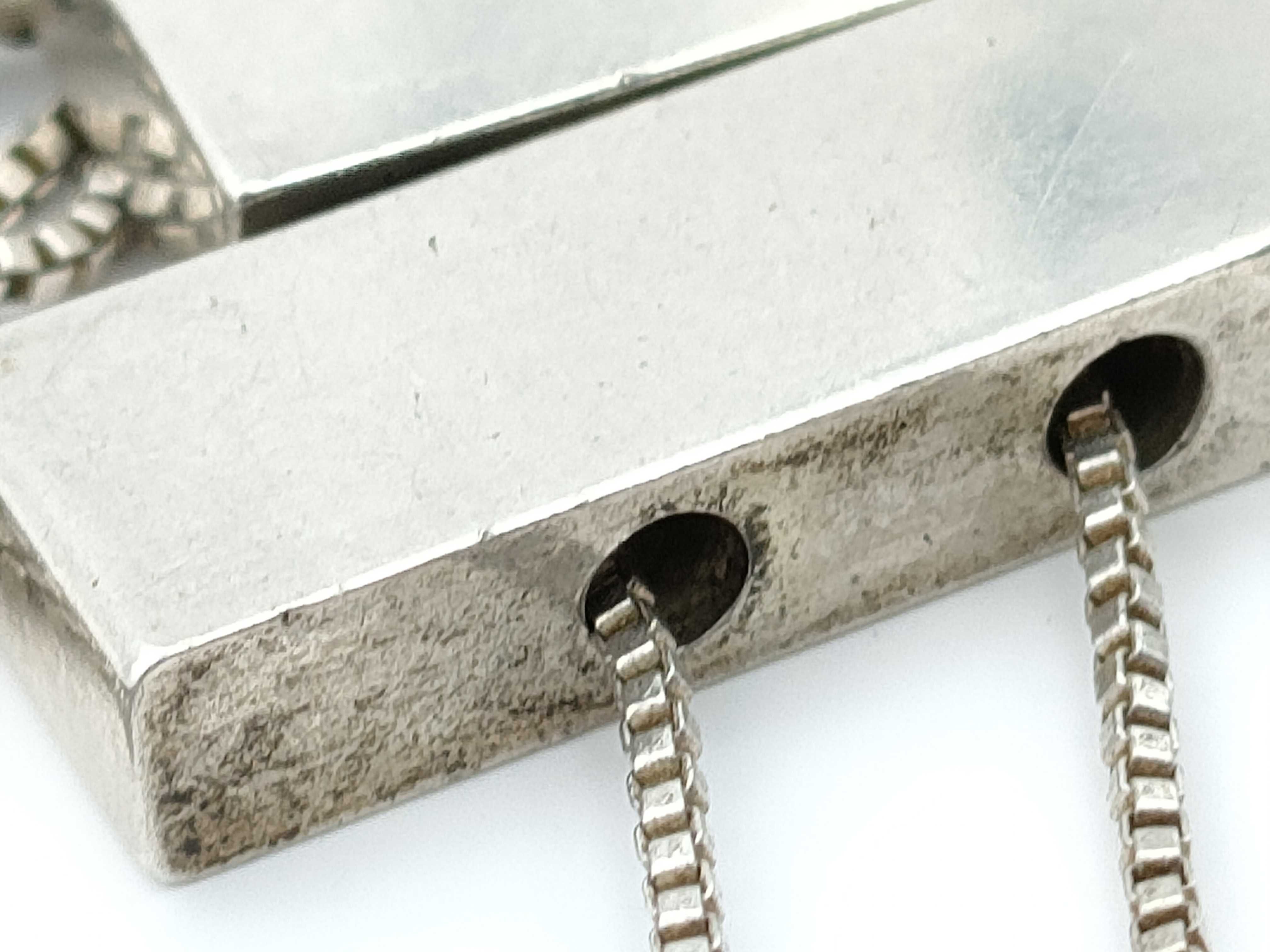 925 Sterling Silver Plate Necklace — view 9